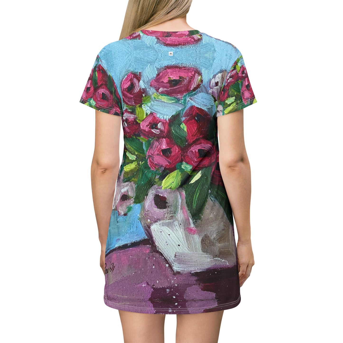 T-Shirt Dress -Blushing Blooms