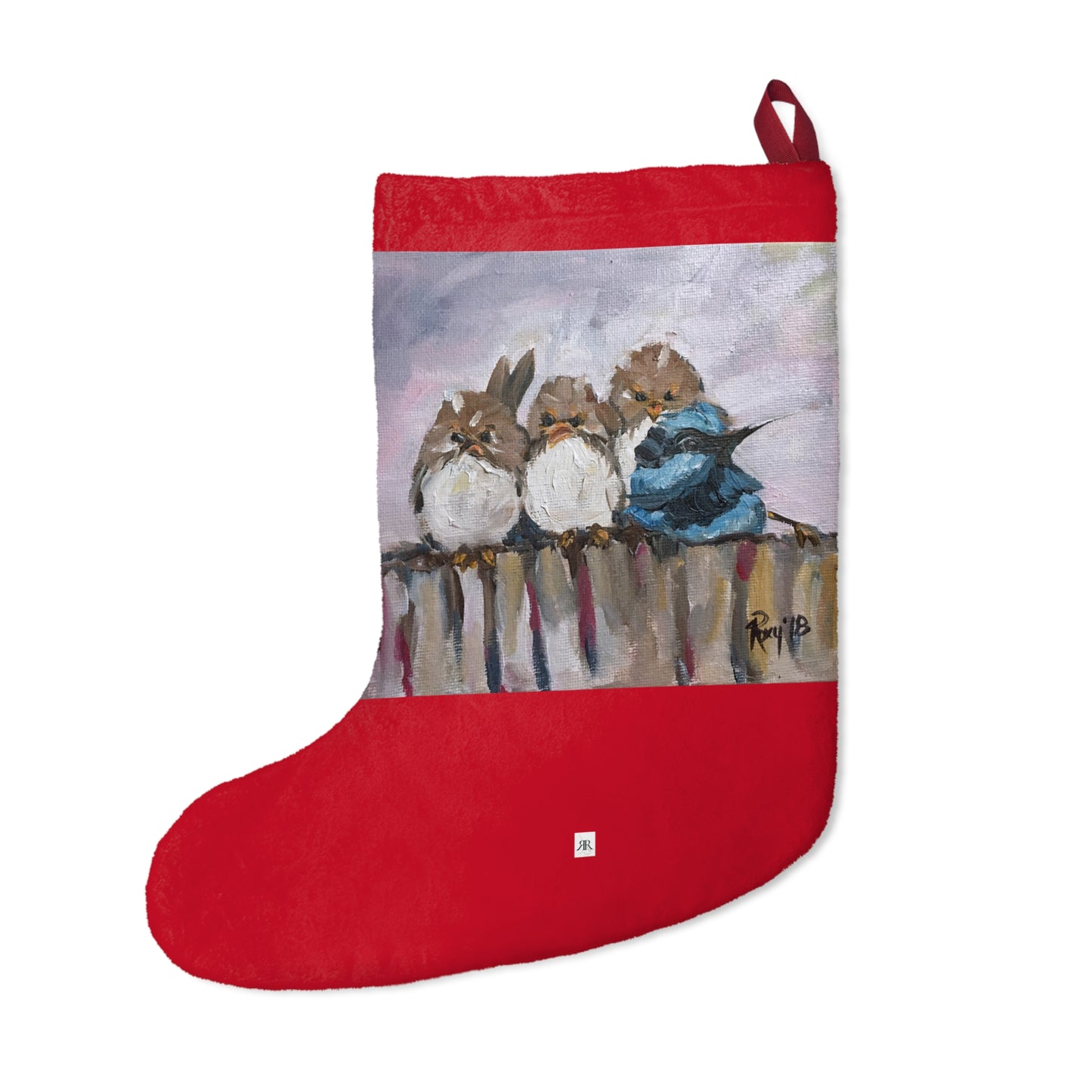 Grumpy Morning Fairy Wrens Christmas Stocking