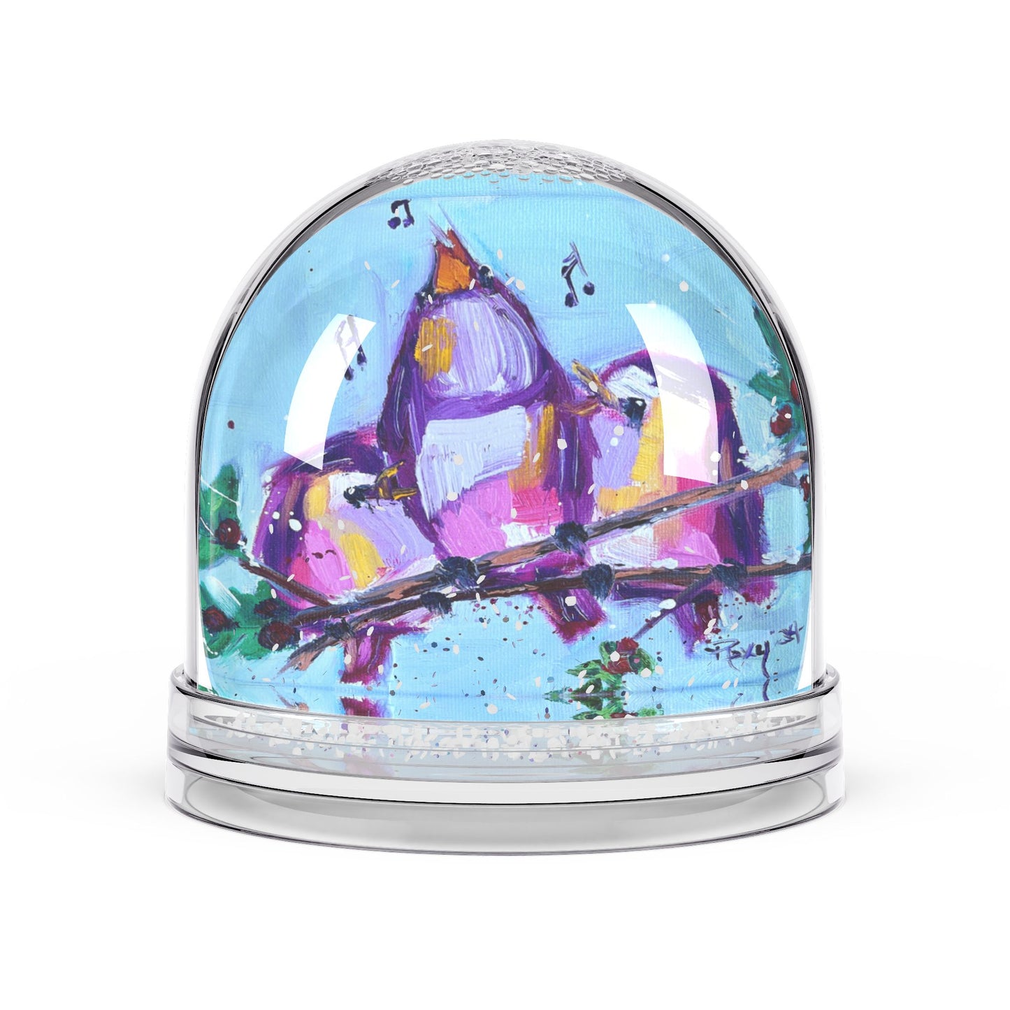 Snow Globe - Fa La La Singing Birds