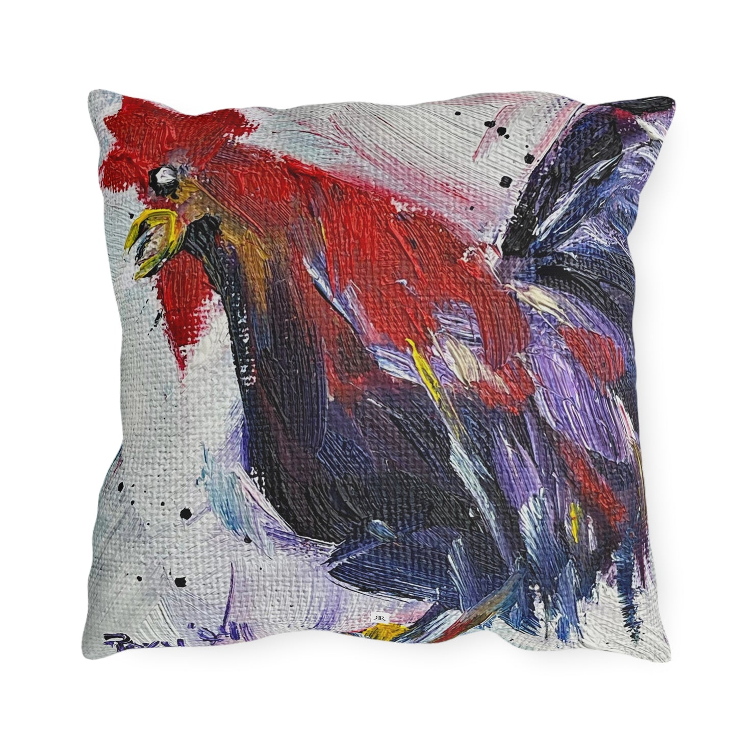 As the Rooster Crows Outdoor Pillows