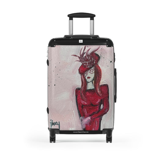 Fascinating in Red  Suitcase (Carry On + 2 Sizes)