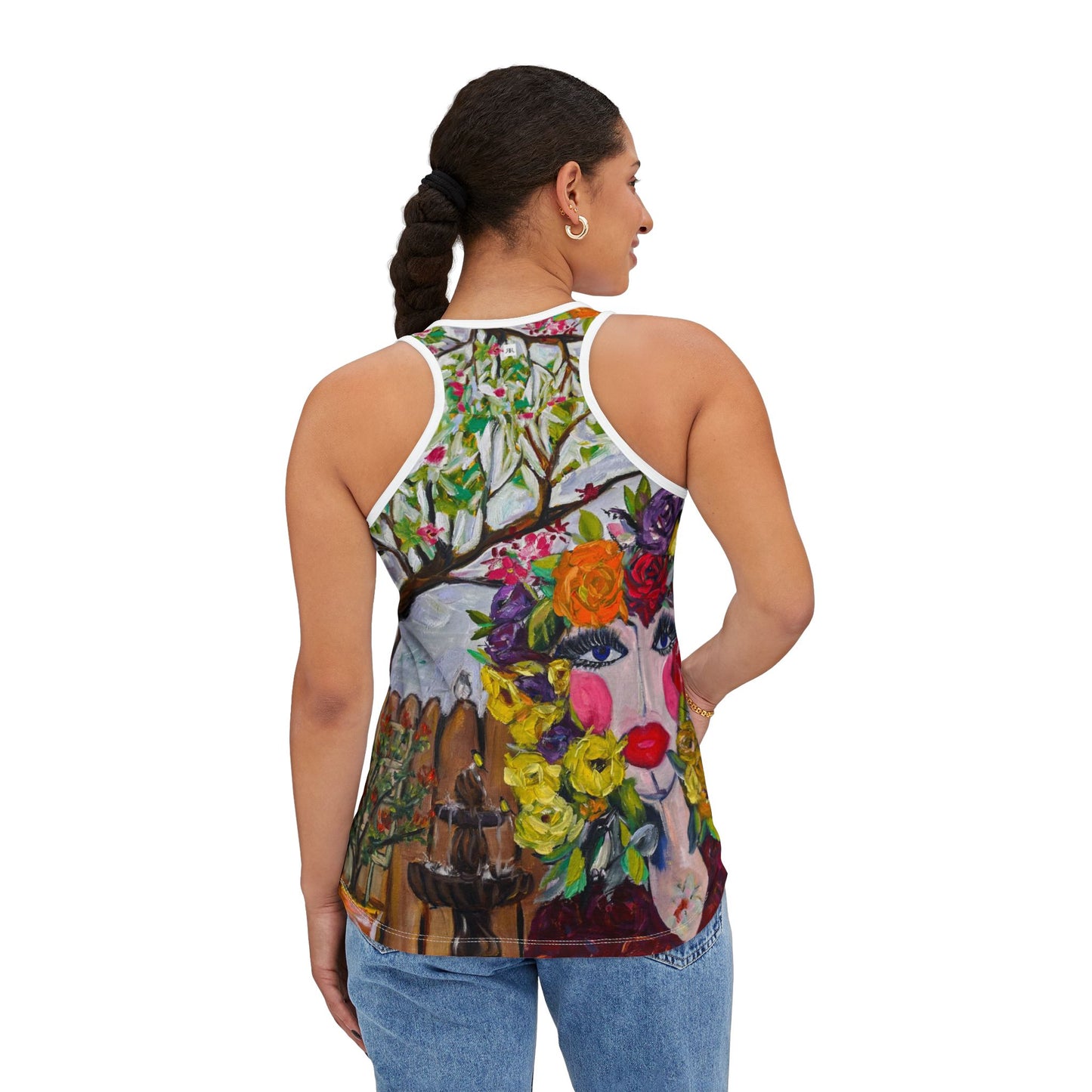 Women's Racerback Tank Top-Garden Goddess