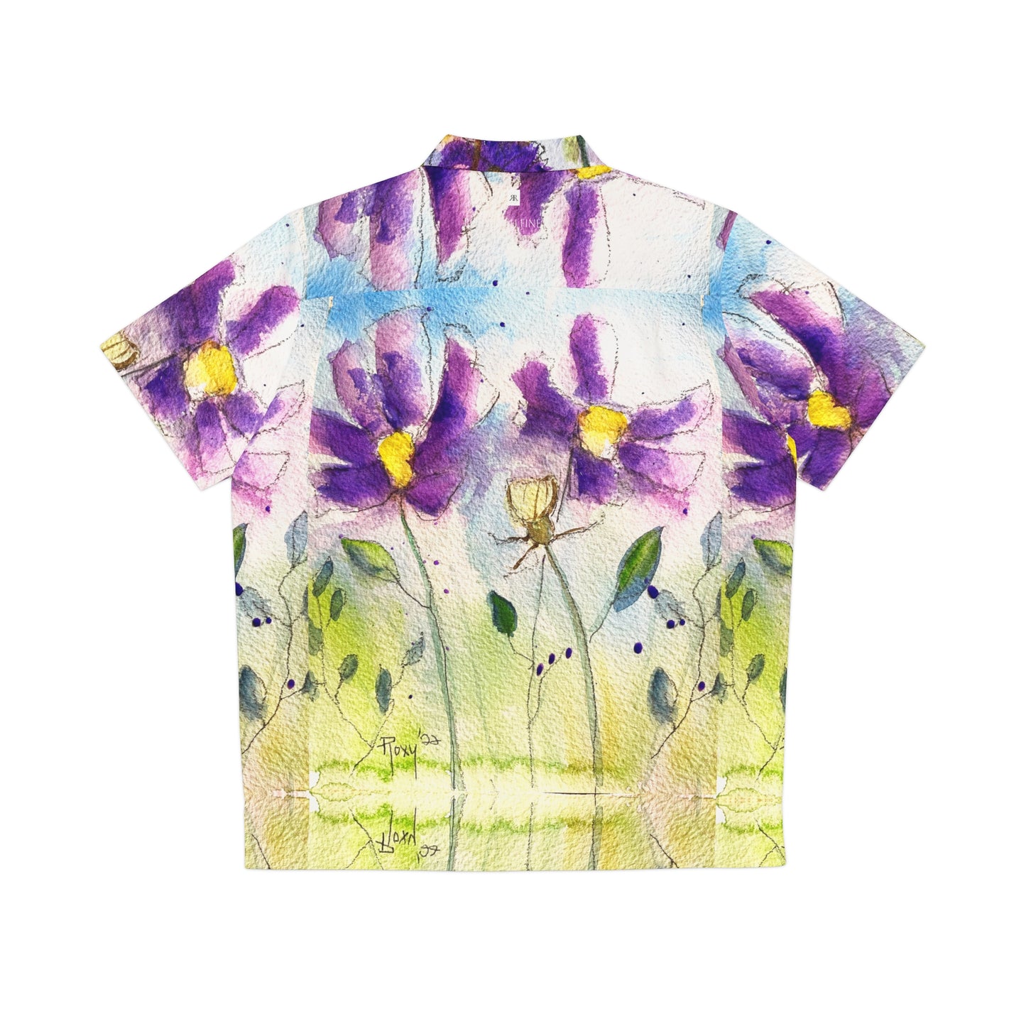 Men's Hawaiian Shirt- Purple Cosmos