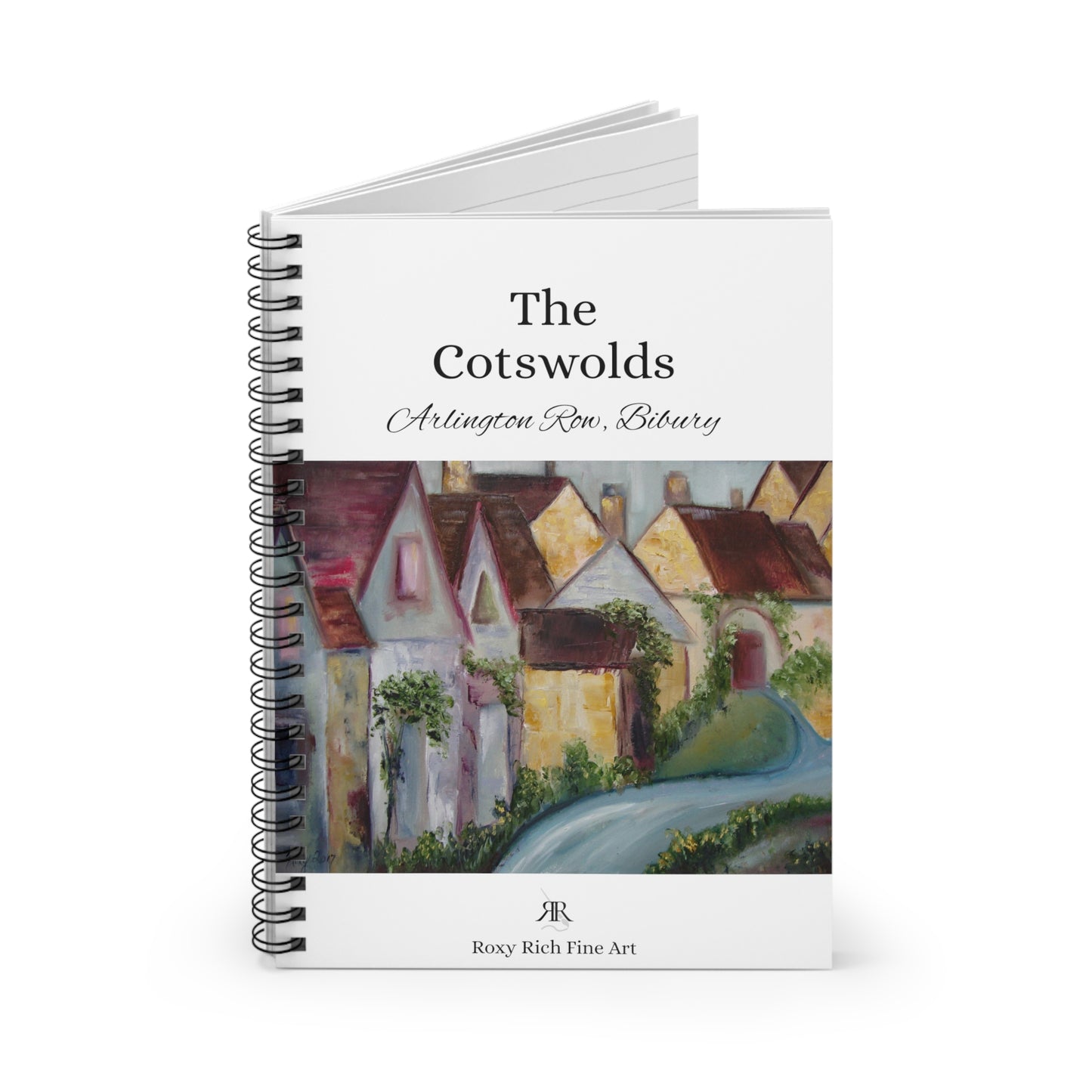 Arlington Row Bibury "The Cotswolds" Spiral Notebook