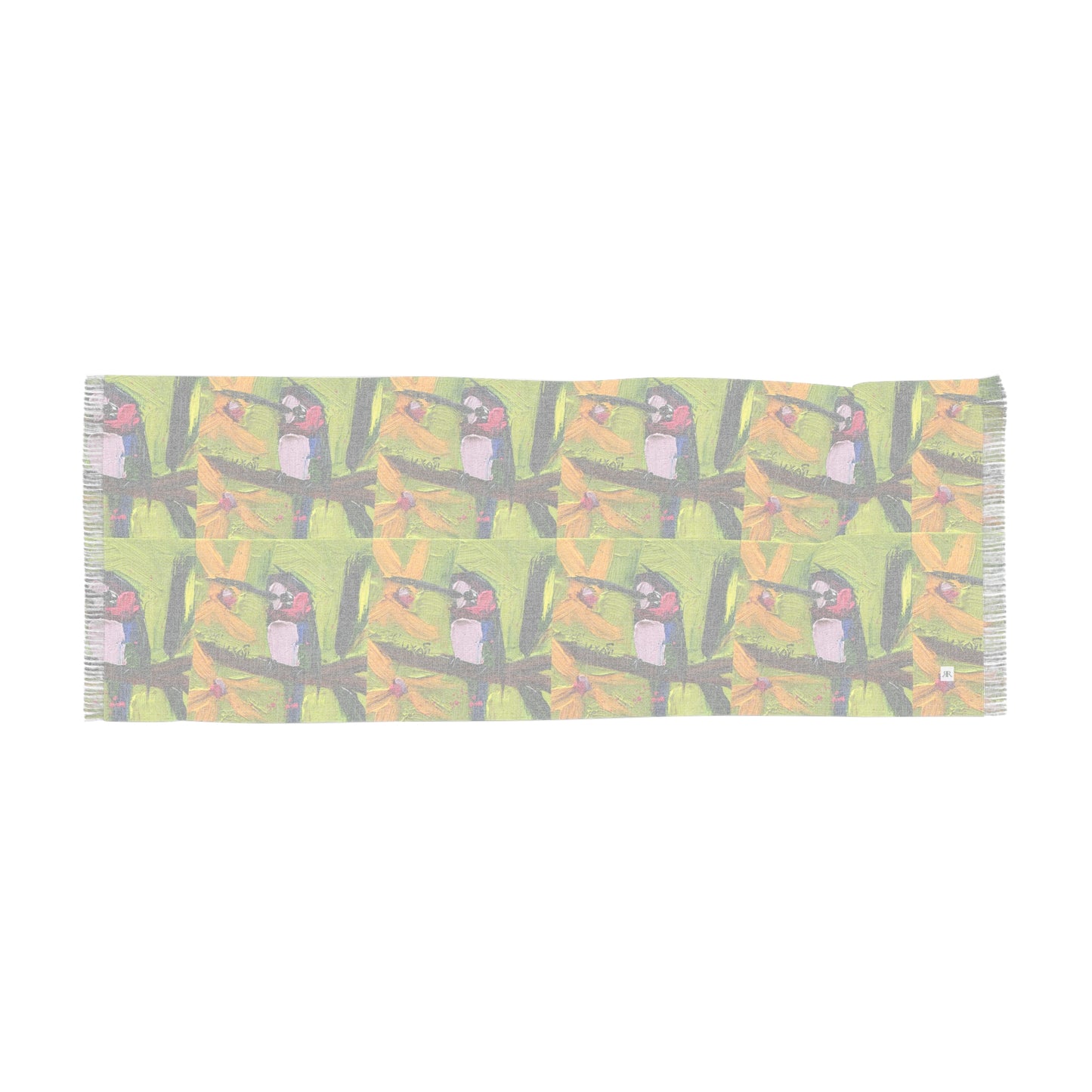 Colorful Scarf — Artistic Lightweight Neck Wrap-Winged Wonder Hummingbird