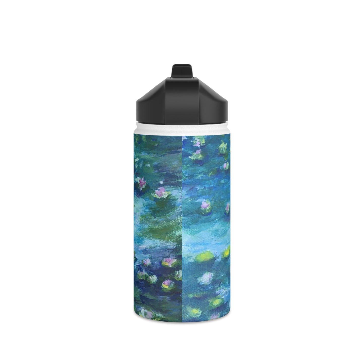 Botella de agua de acero inoxidable Water Lilies, tapa estándar