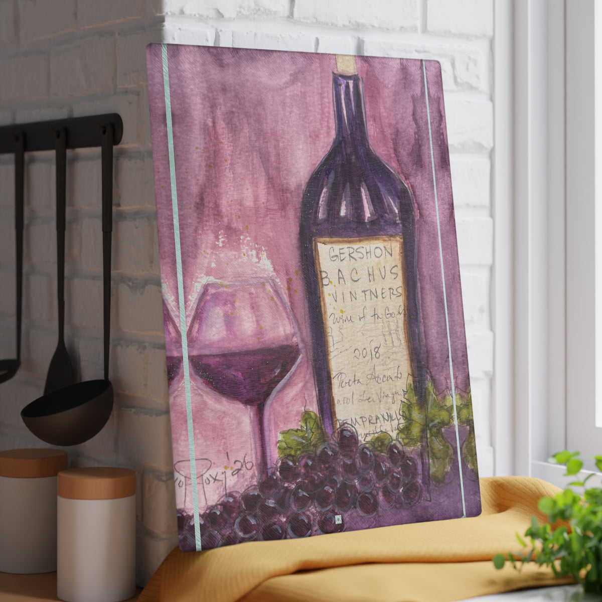Glass Cutting Board-GBV Porta Accanto Tempranillo