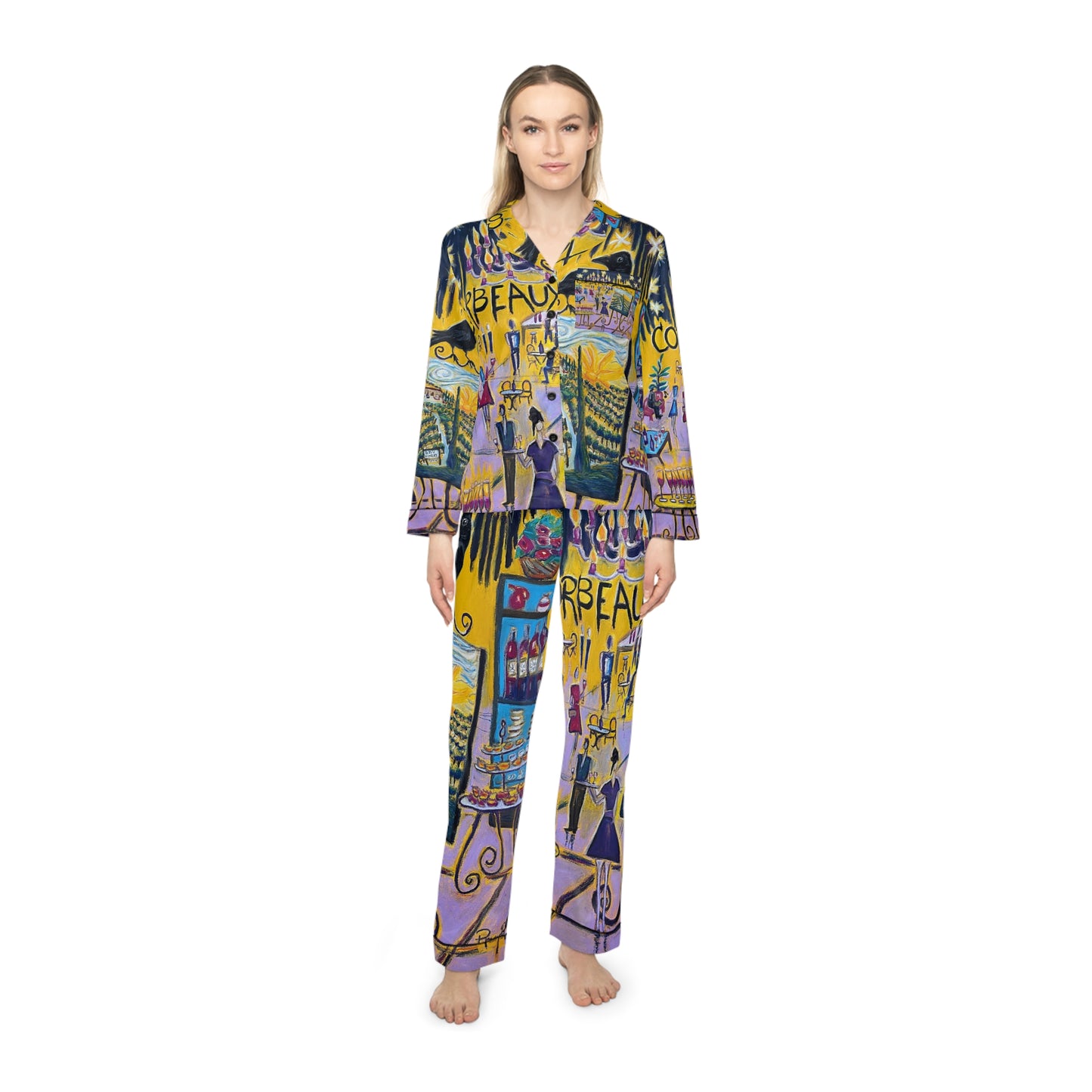Satin Pajamas - Corbeaux Wine & Art