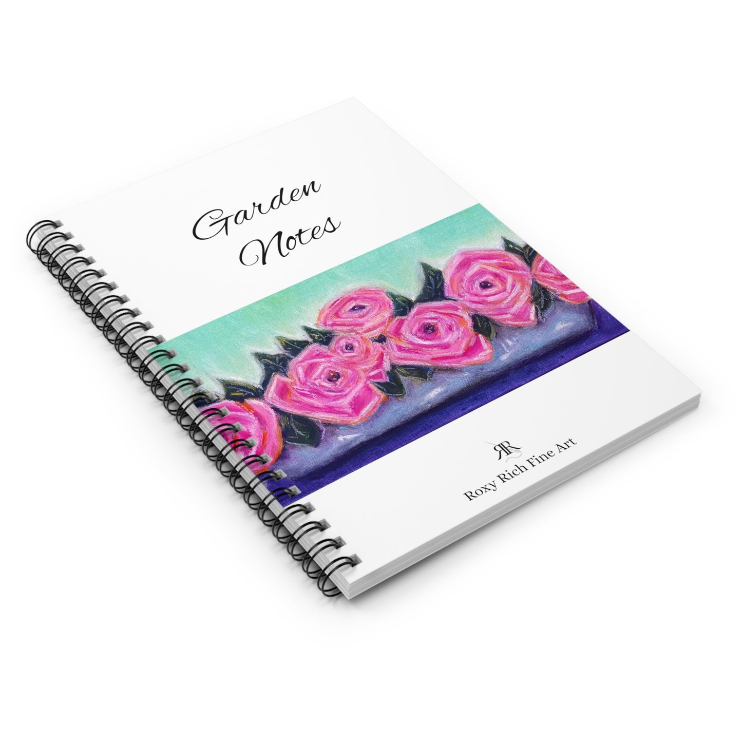 Garden Notes "Tin Full of Roses" Spiral Notebook