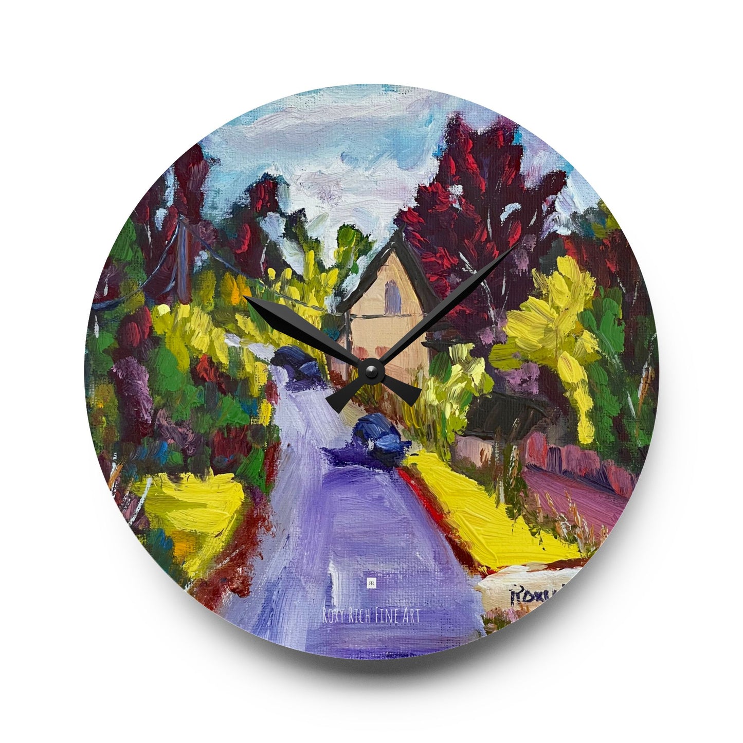 Acrylic Wall Clock -Passing through Whitney-Cotswolds
