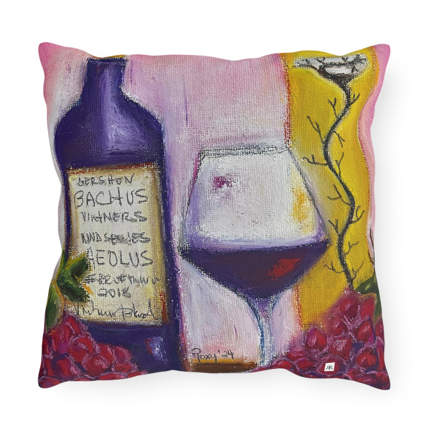 Aeolus GBV Wine & Clique Glass Outdoor Pillows