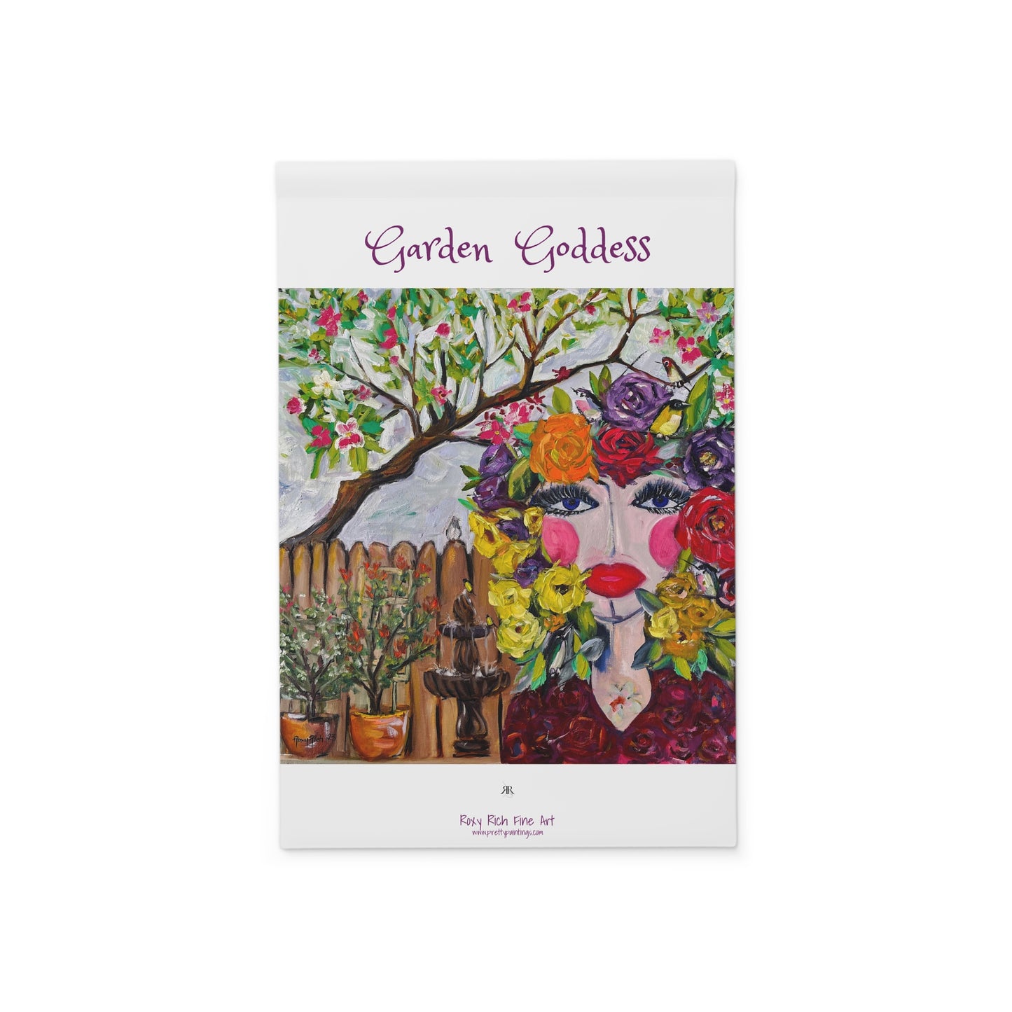 Garden Banner - Striking Iconic Garden Goddess