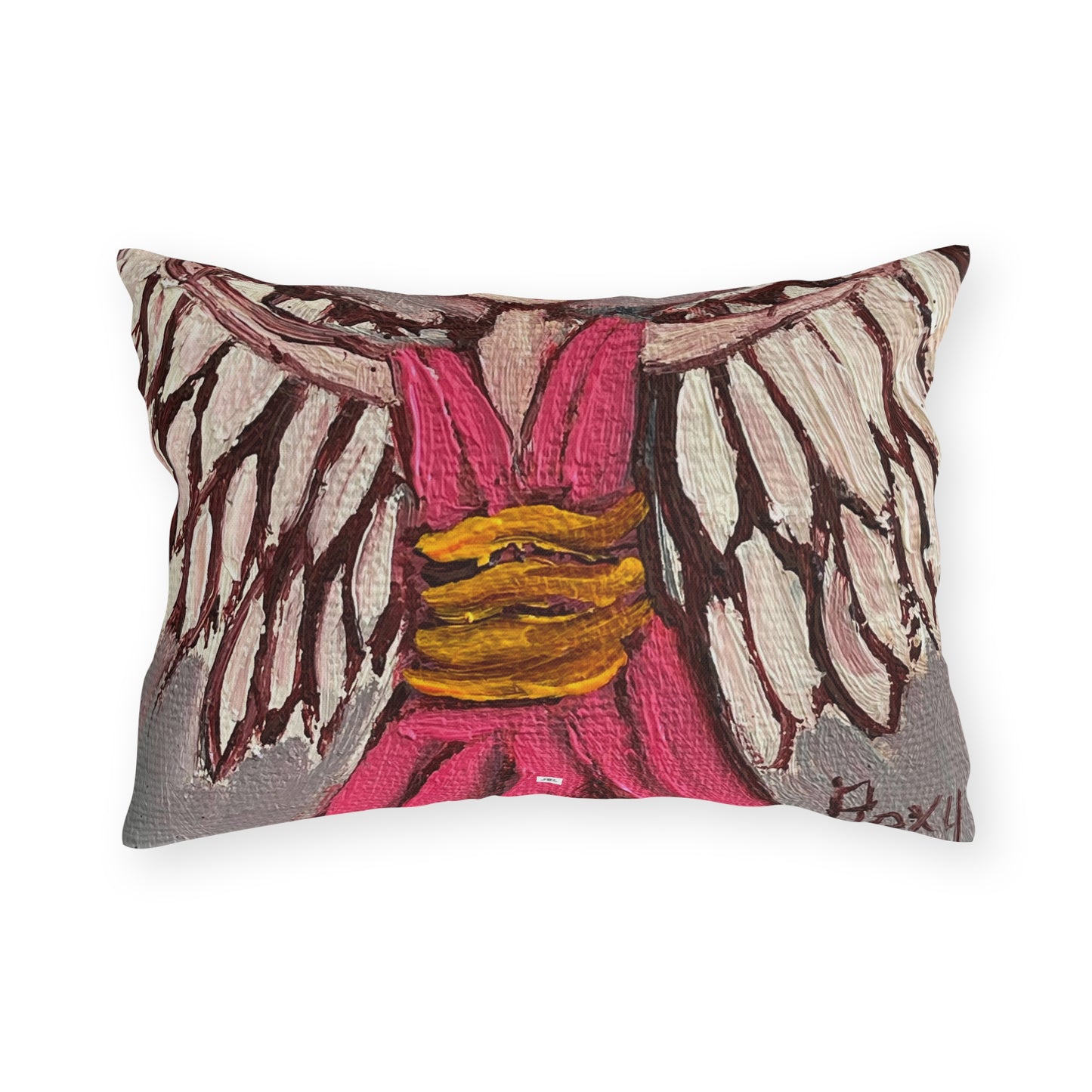 Pink Angel Outdoor Pillows