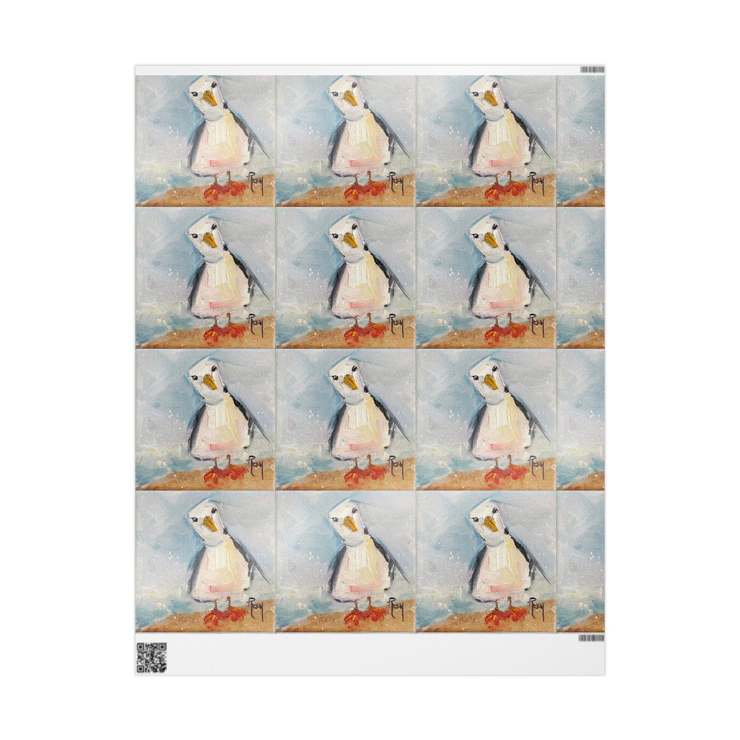 Inquisitive Seagull (3 Sizes) Wrapping Papers