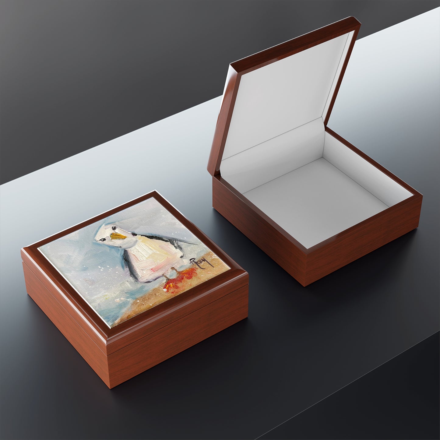 Jewelry Box-Inquisitive Seagull