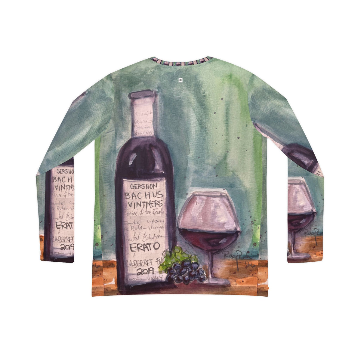 Women's Long Sleeve V-neck Shirt -GBV Erato-Cabernet-Franc