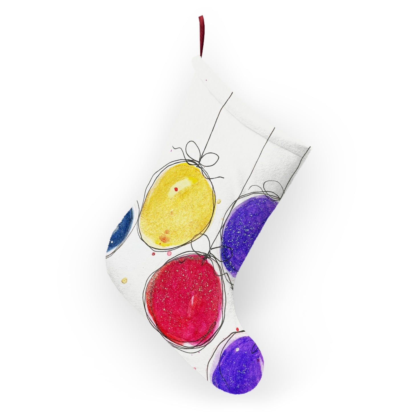 Whimsical Christmas Baubles Christmas Stocking