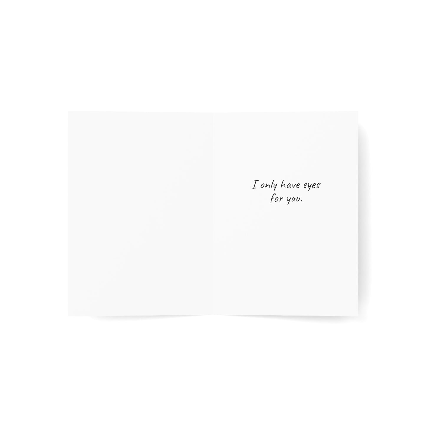 Romantic Couple in Paris "I only have eyes for you" Valentine (with sentiment) Greeting Cards