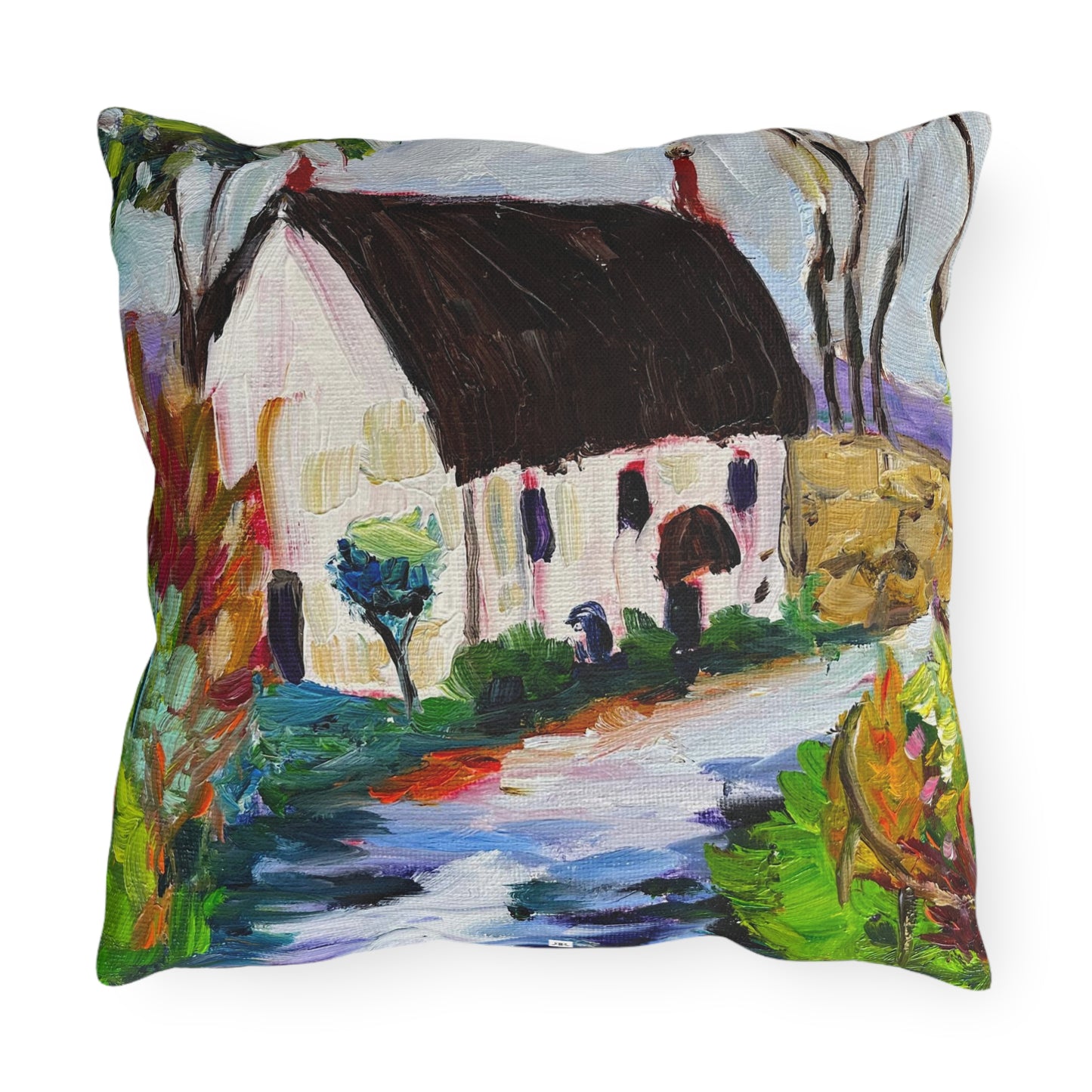 Country Cottage Cotswolds Outdoor Pillows