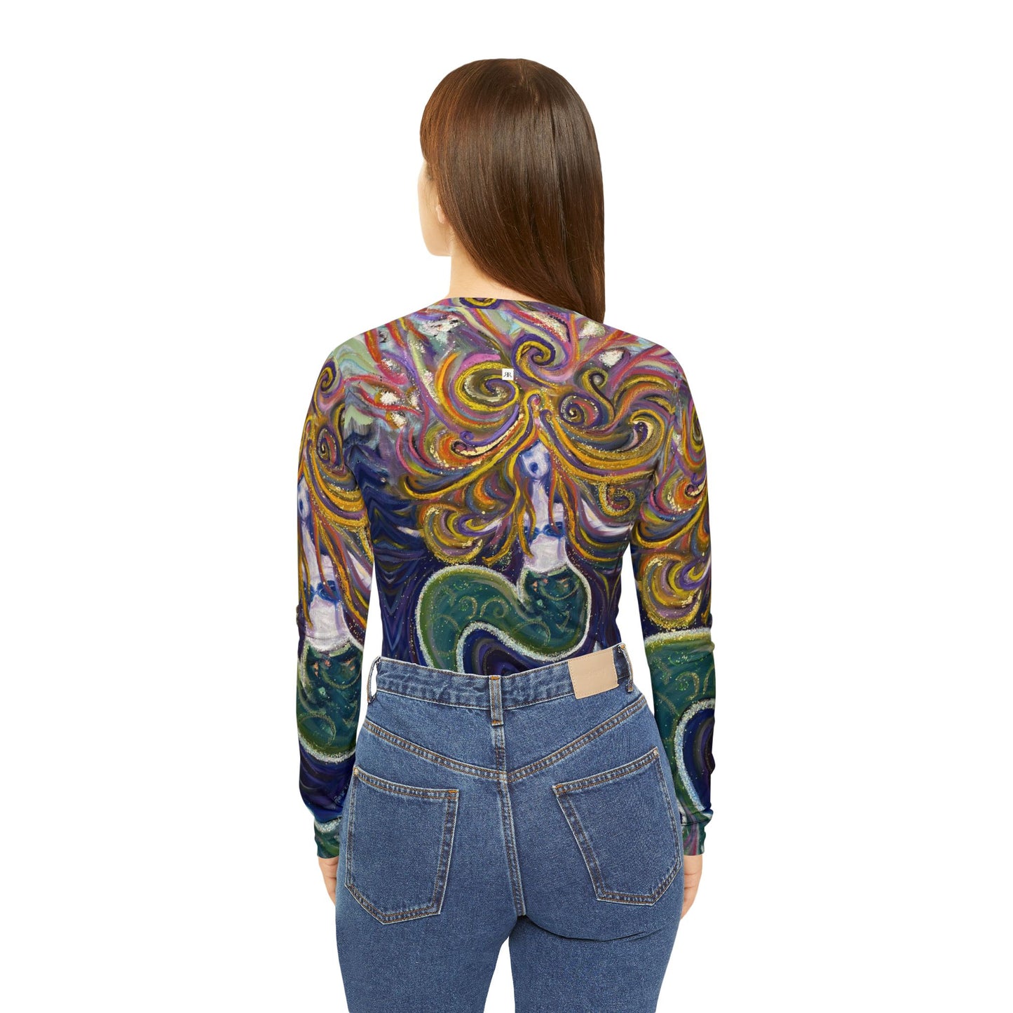 Long Sleeve Shirt-Screaming Siren/Mermaid- V-neck Women's