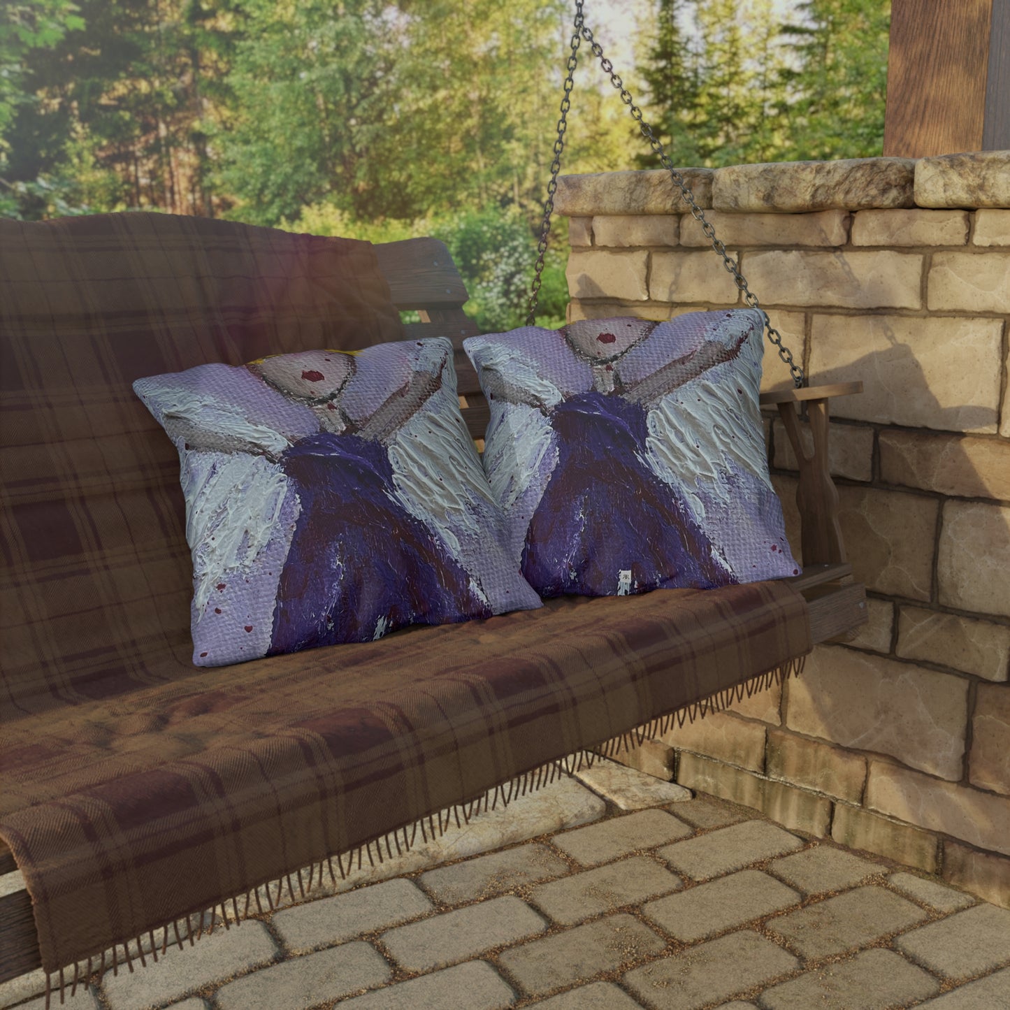 Guiding Angel Outdoor Pillows