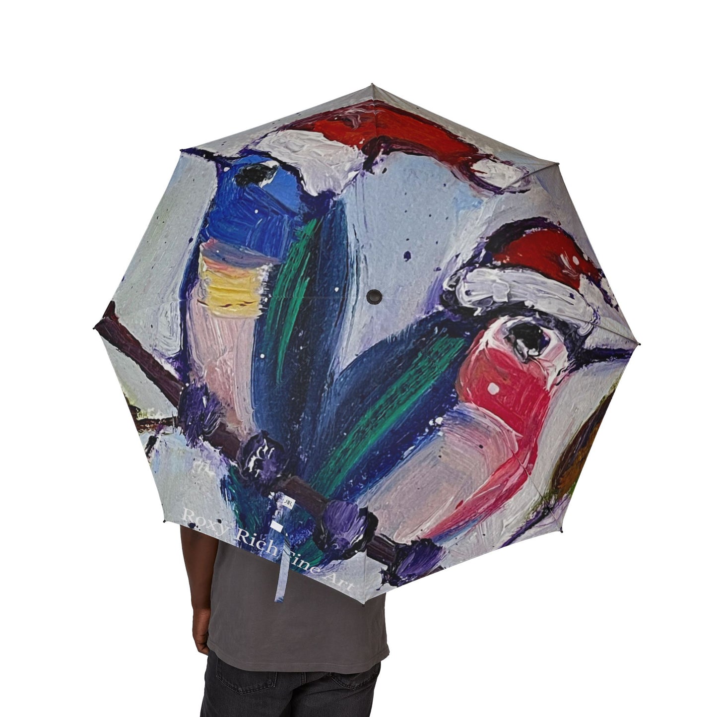 Umbrella- Holiday Hummingbirds