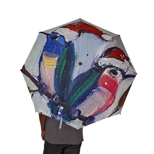 Umbrella- Holiday Hummingbirds
