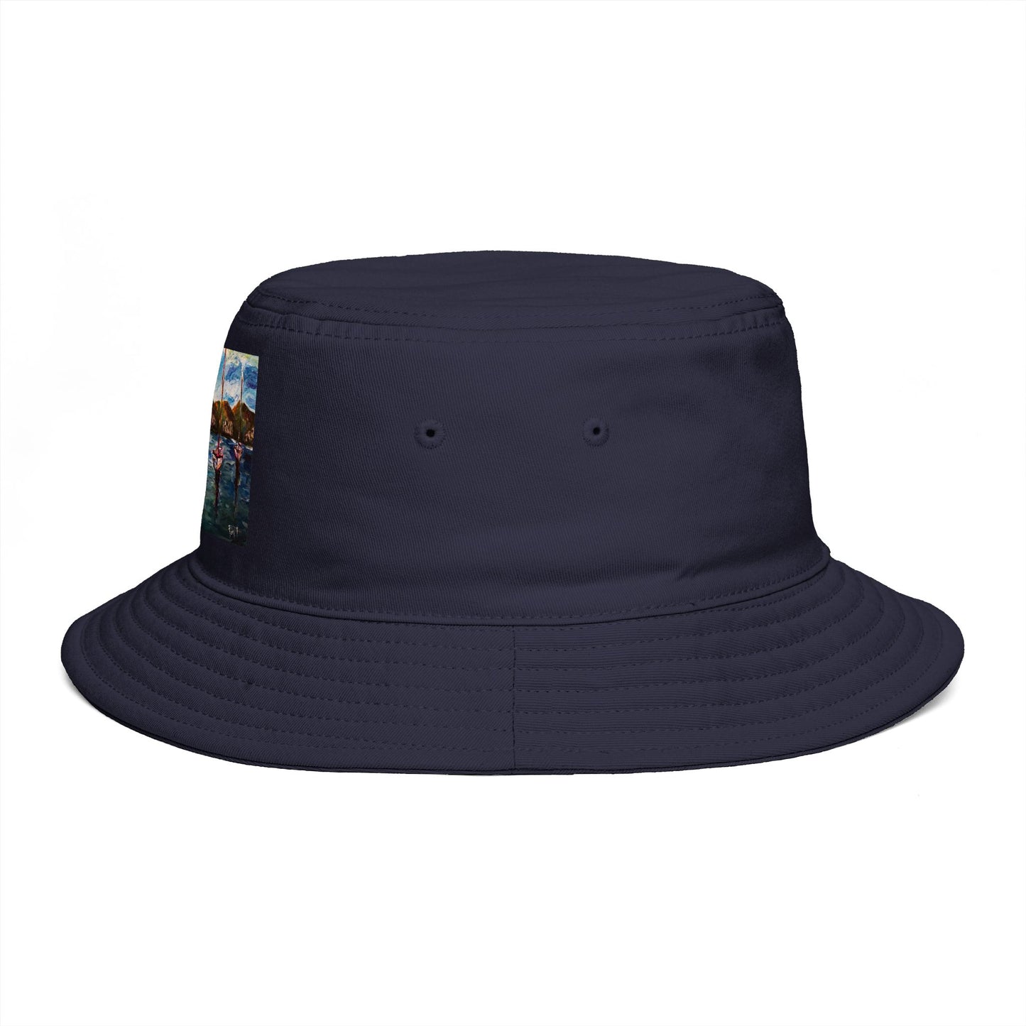 Roxy Rich Fine Art  Portofino Harbor - Bucket Hat — Stylish Durable Travel Hat