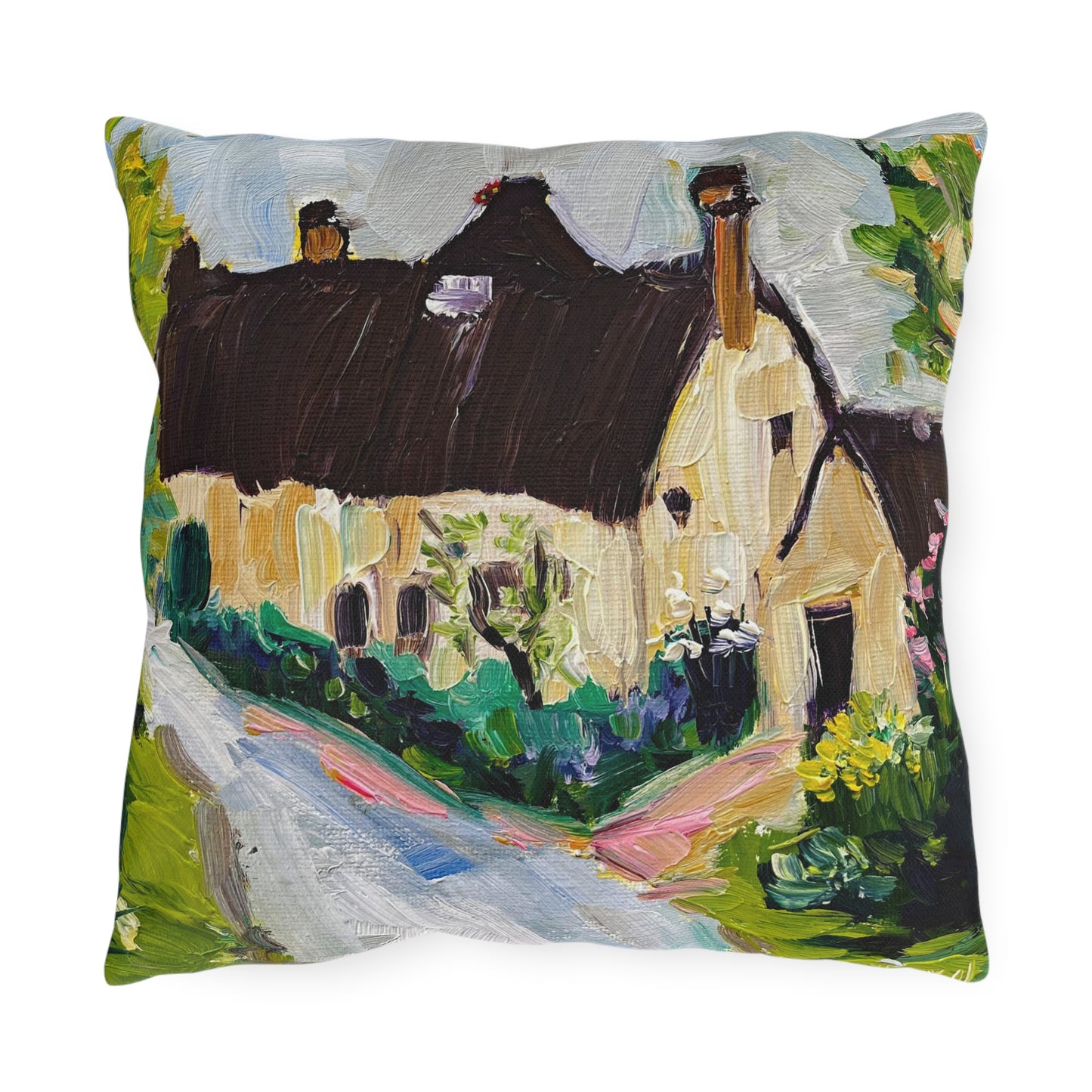 Charming Hideaway Cotswolds Outdoor Pillows