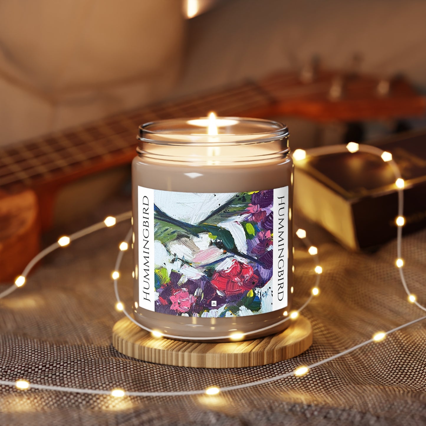 Floating on Flowers Hummingbird Scented Candle 9oz