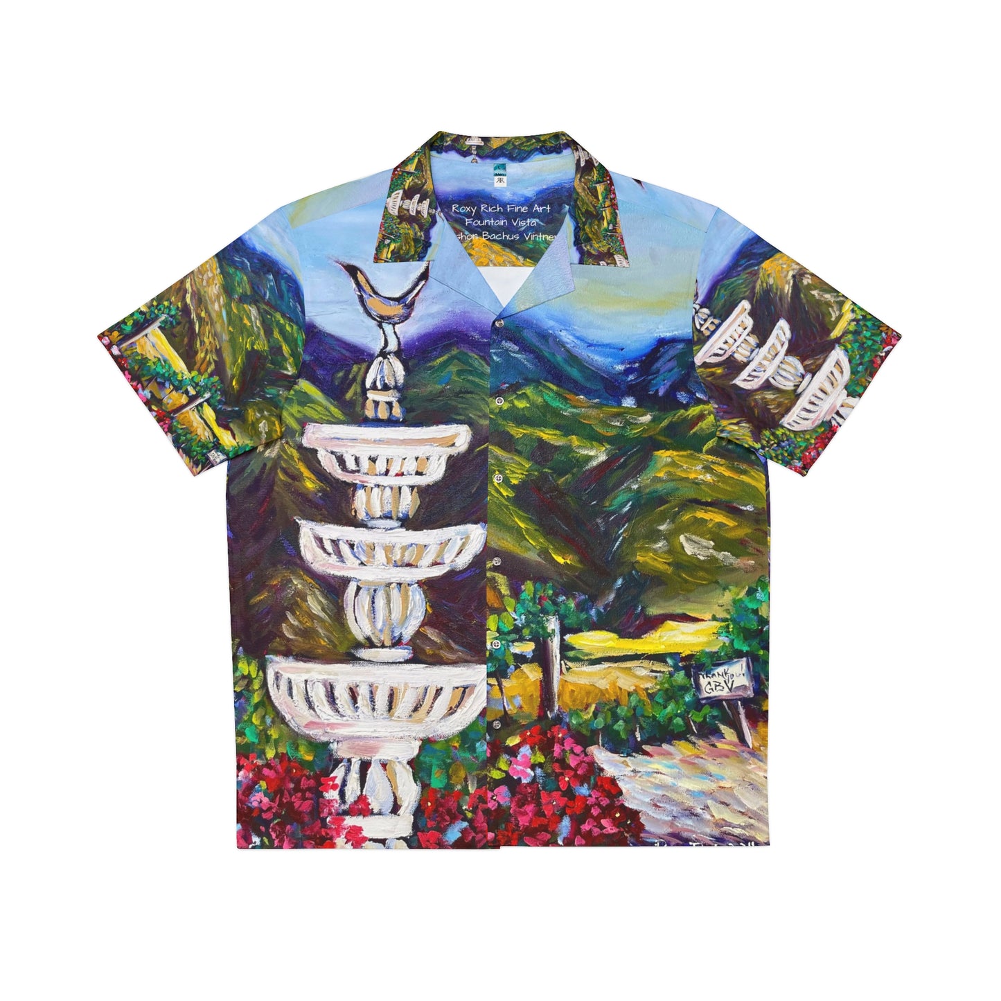 Fountain Vista at GBV Men's Hawaiian Shirt