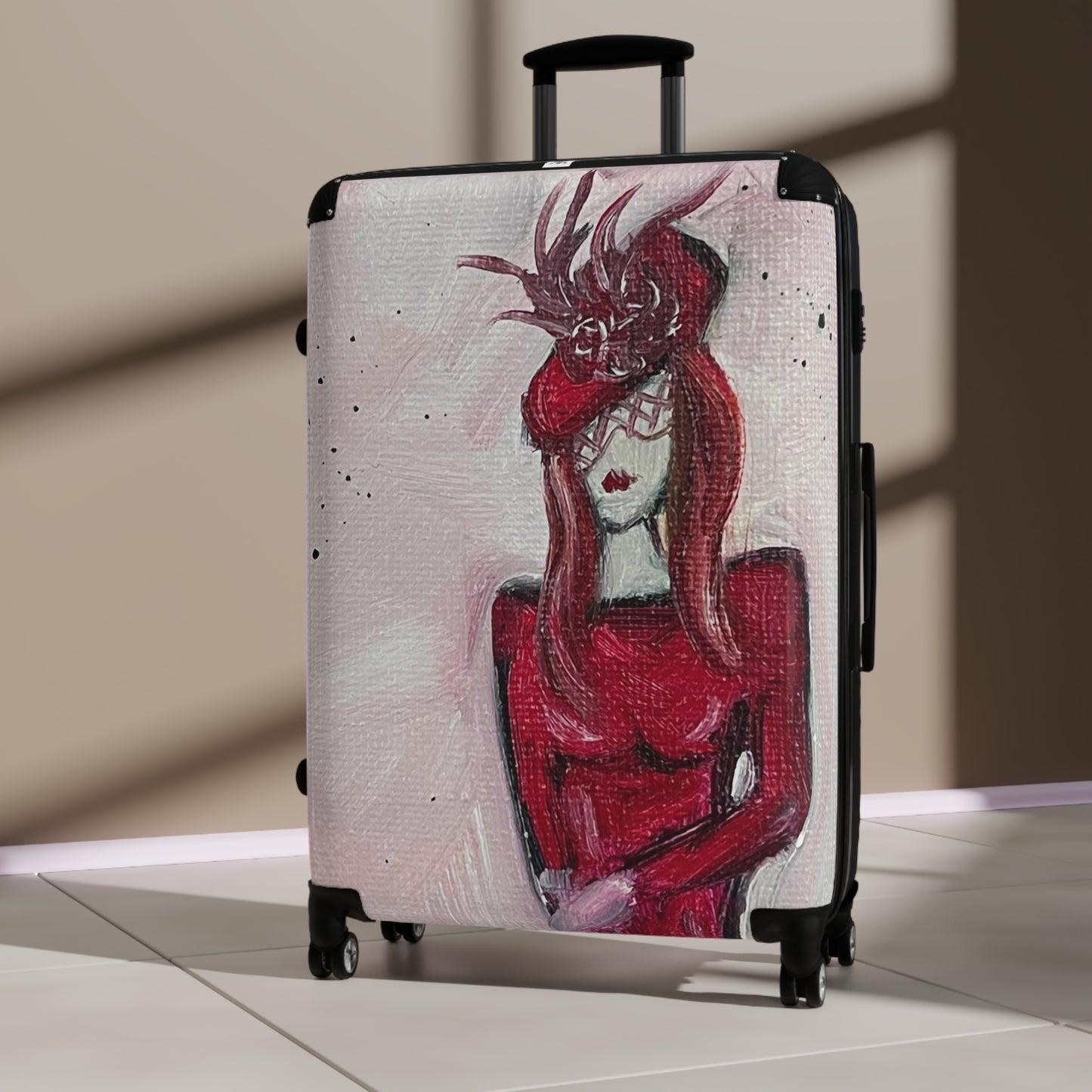 Fascinating in Red  Suitcase (Carry On + 2 Sizes)