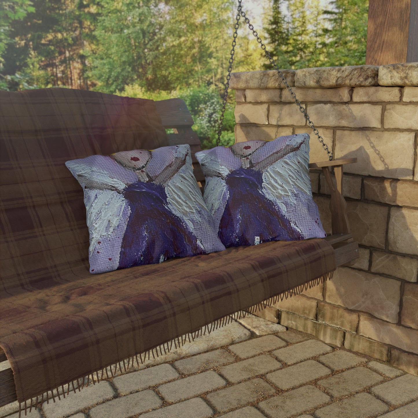 Guiding Angel Outdoor Pillows