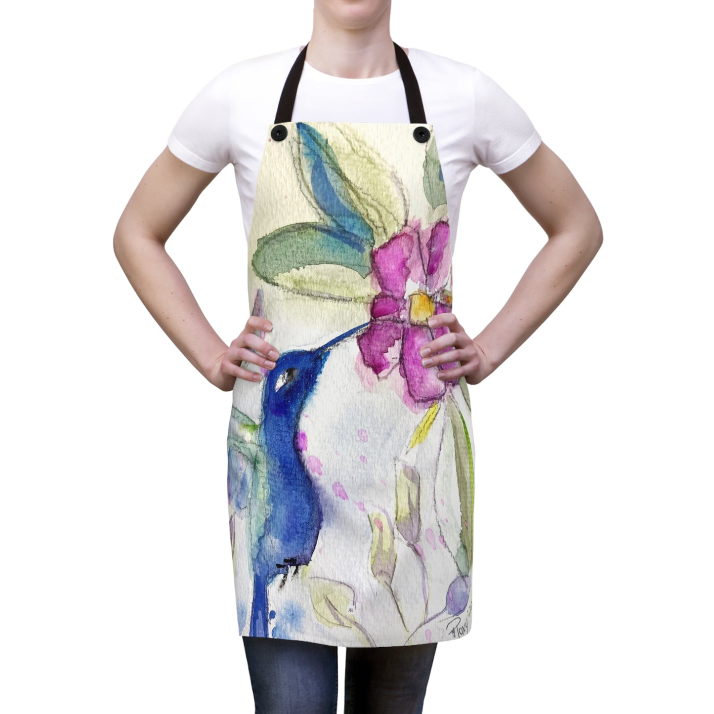 Hummingbird in Spring Apron