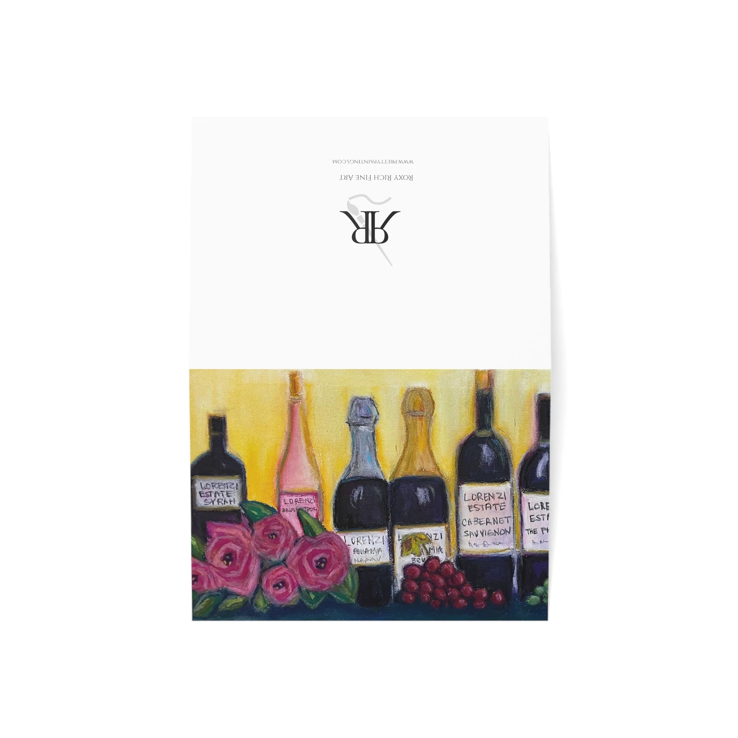 Lorenzi Estate Wine & Roses Greeting Cards