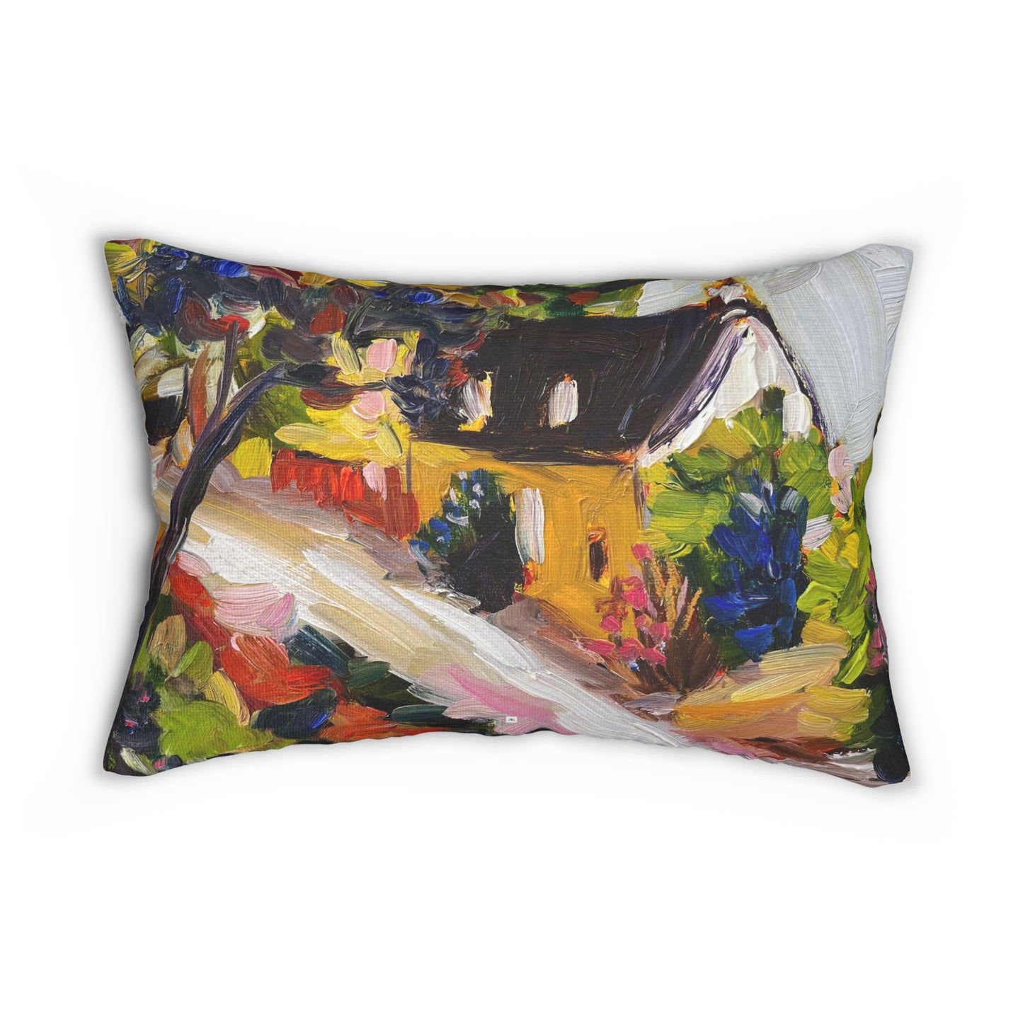 Snowshill Thatched Cottage Cotswolds Lumbar Pillow