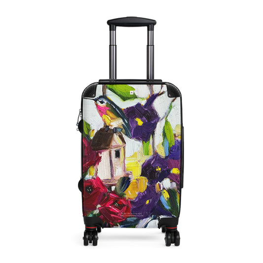 Hummingbird by the Window Carry on Suitcase (Choose from 3 sizes)