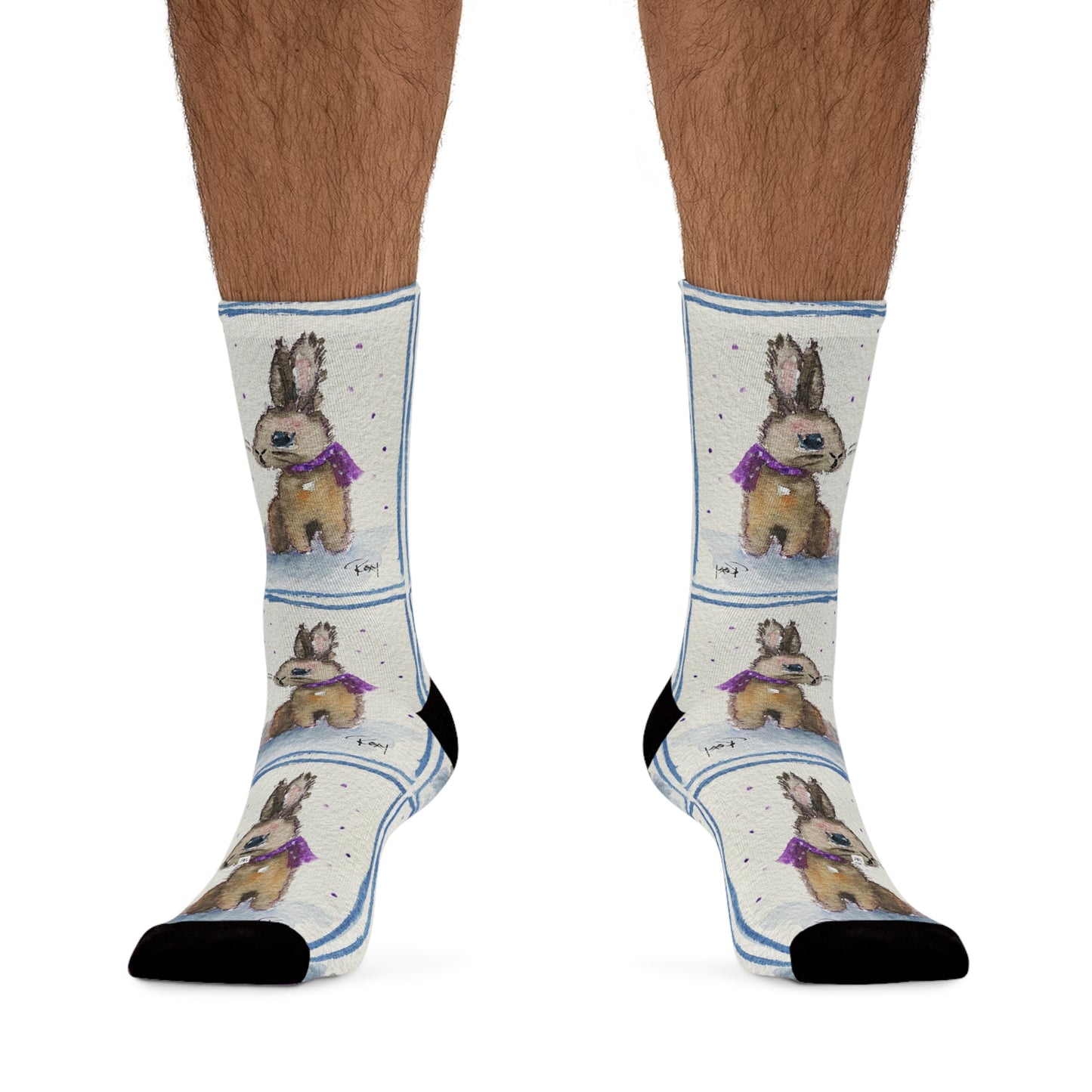 Scarf Bunny Socks