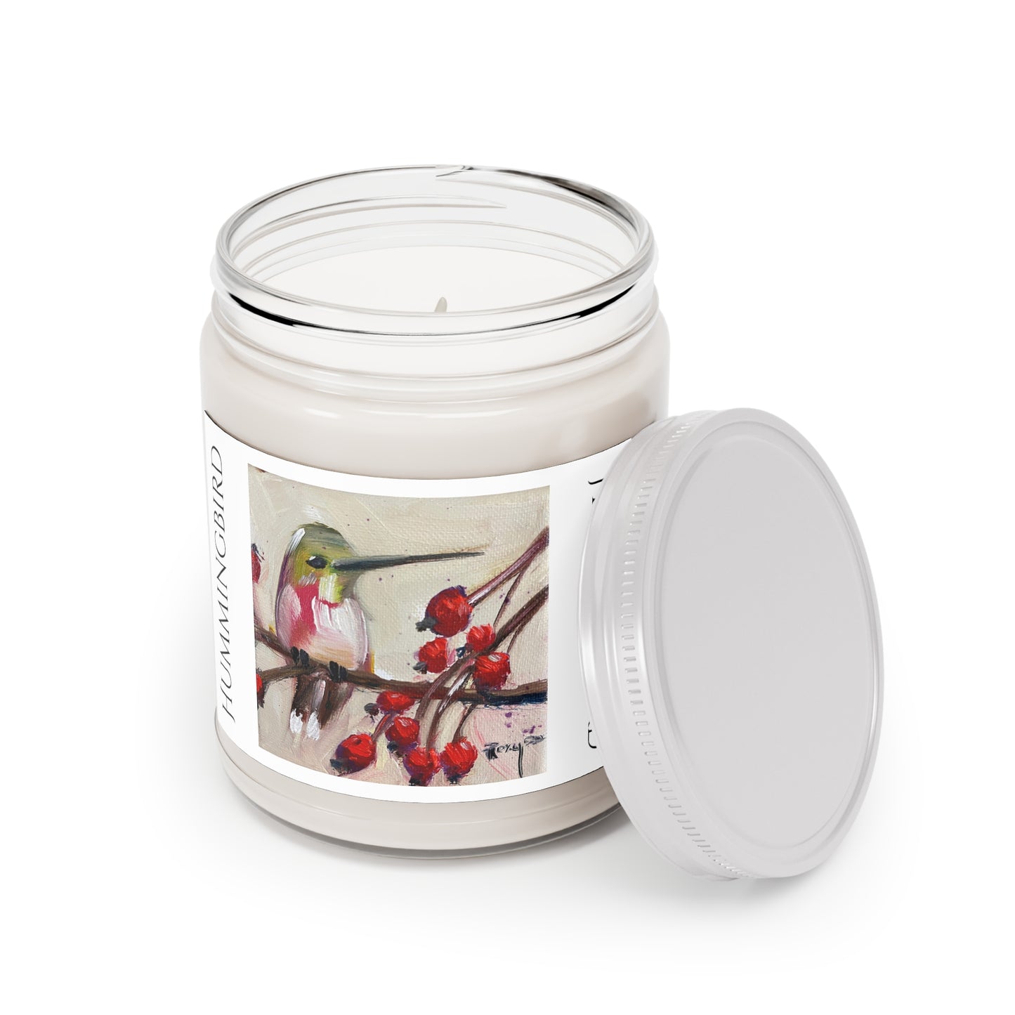 Hummingbird with Berries Scented Candle 9oz