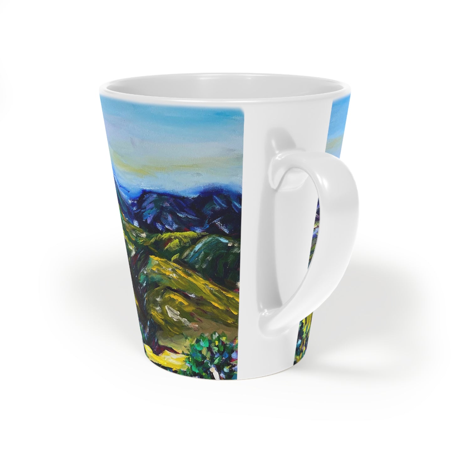 Fountain Vista at GBV Winery Latte Mug, 12oz