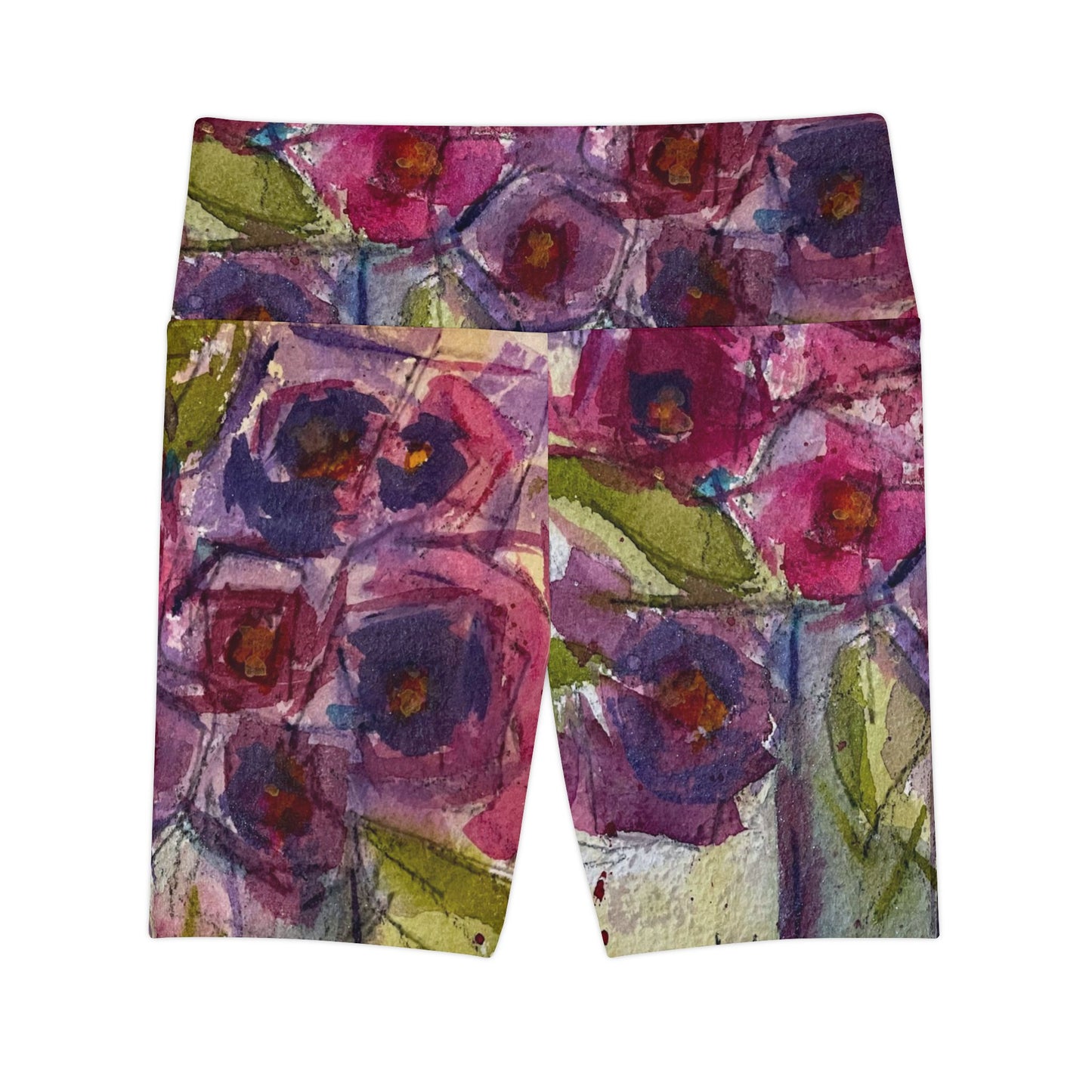 Women's Workout Shorts - Spring Roses