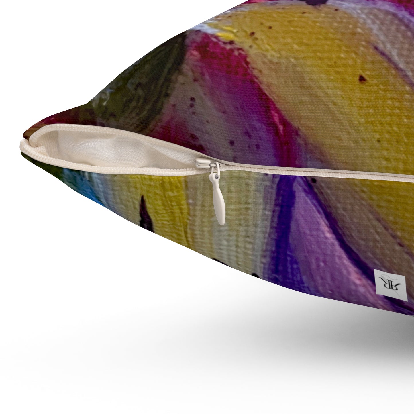 Indoor Spun Polyester Square Pillow-Summer Hummer