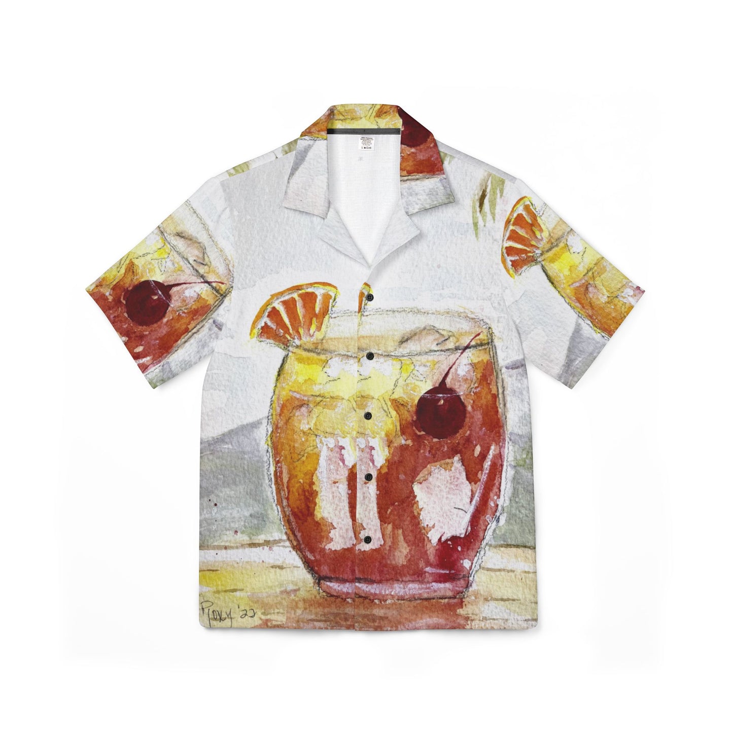 Men's Hawaiian Camp Shirt (AOP)-Summer Cocktail