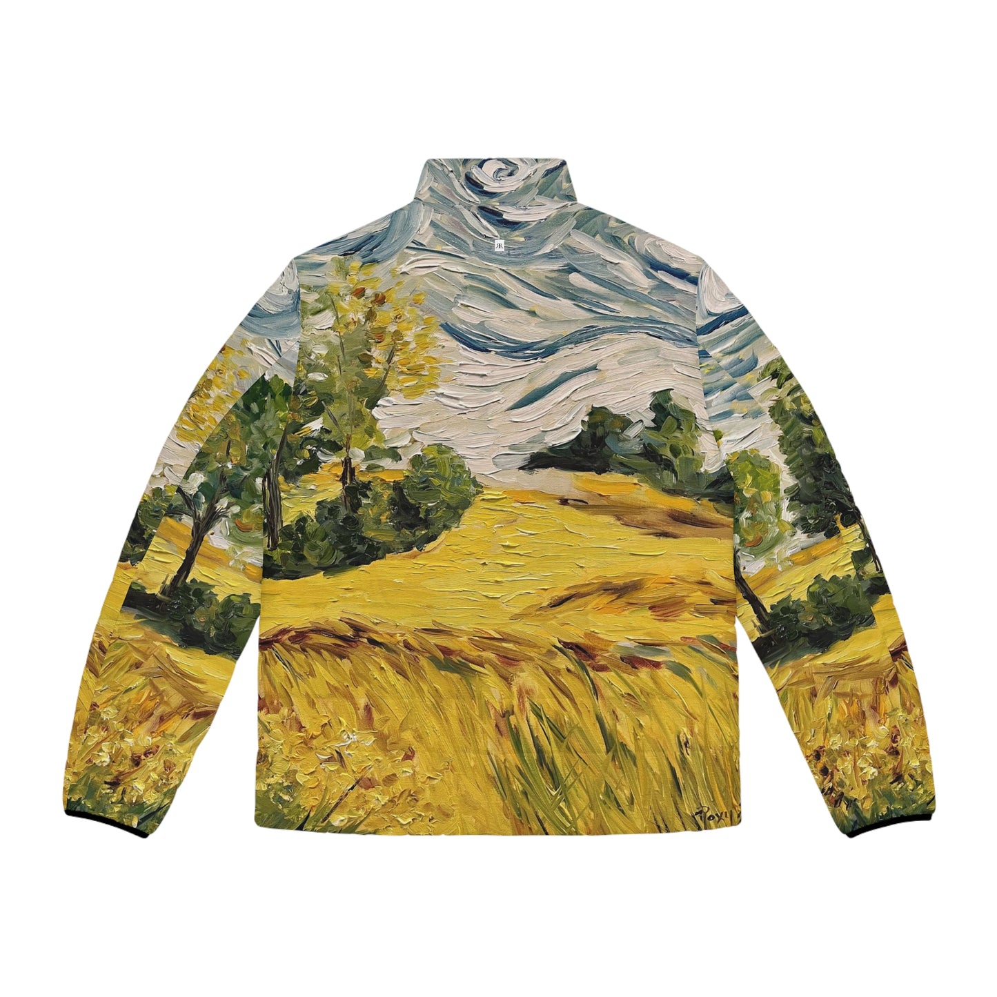 Men's Puffer Jacket - Roxy Rich Art, Unique Bright Colors-Sunny Day