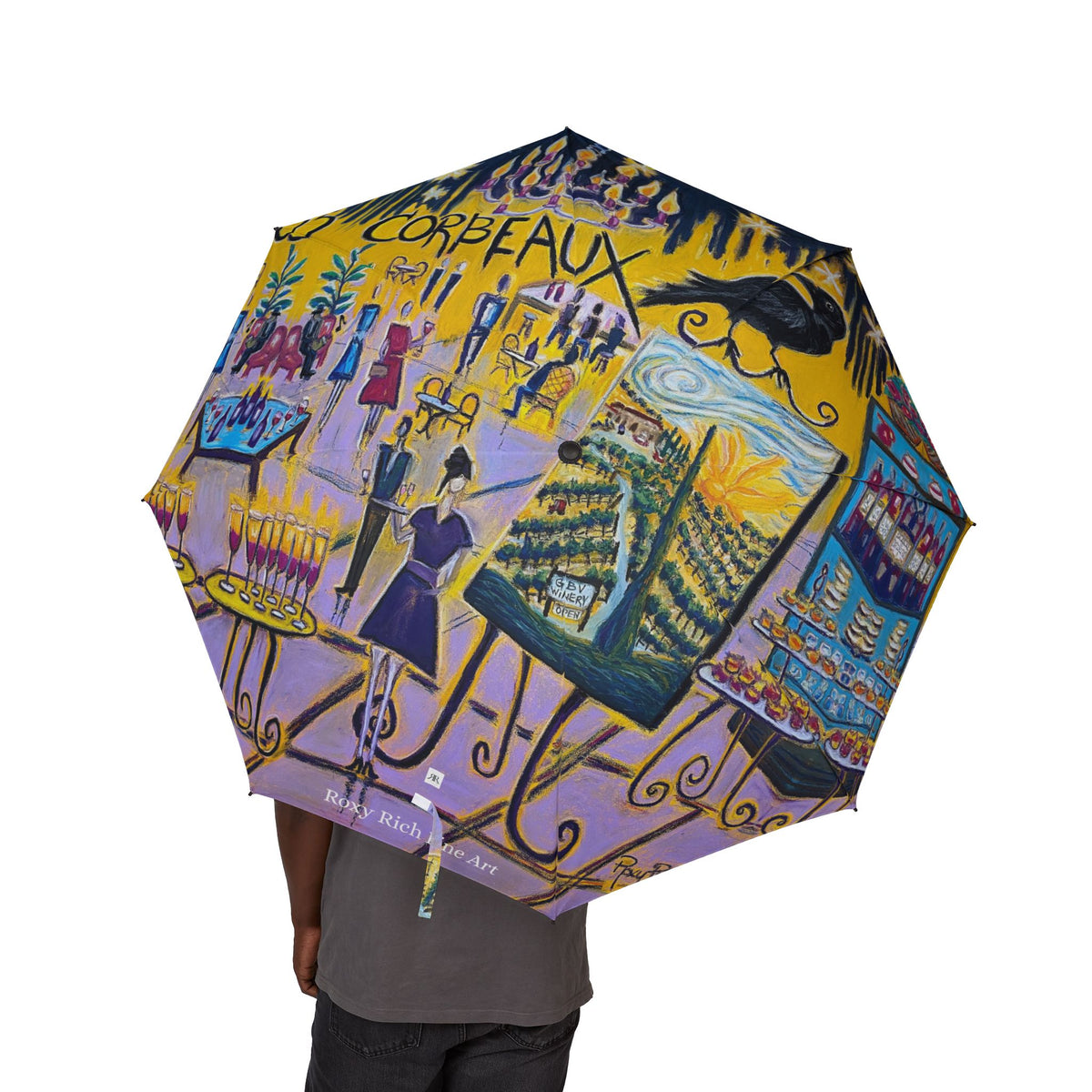 Umbrella-  Corbeaux Wine and Art After Dark