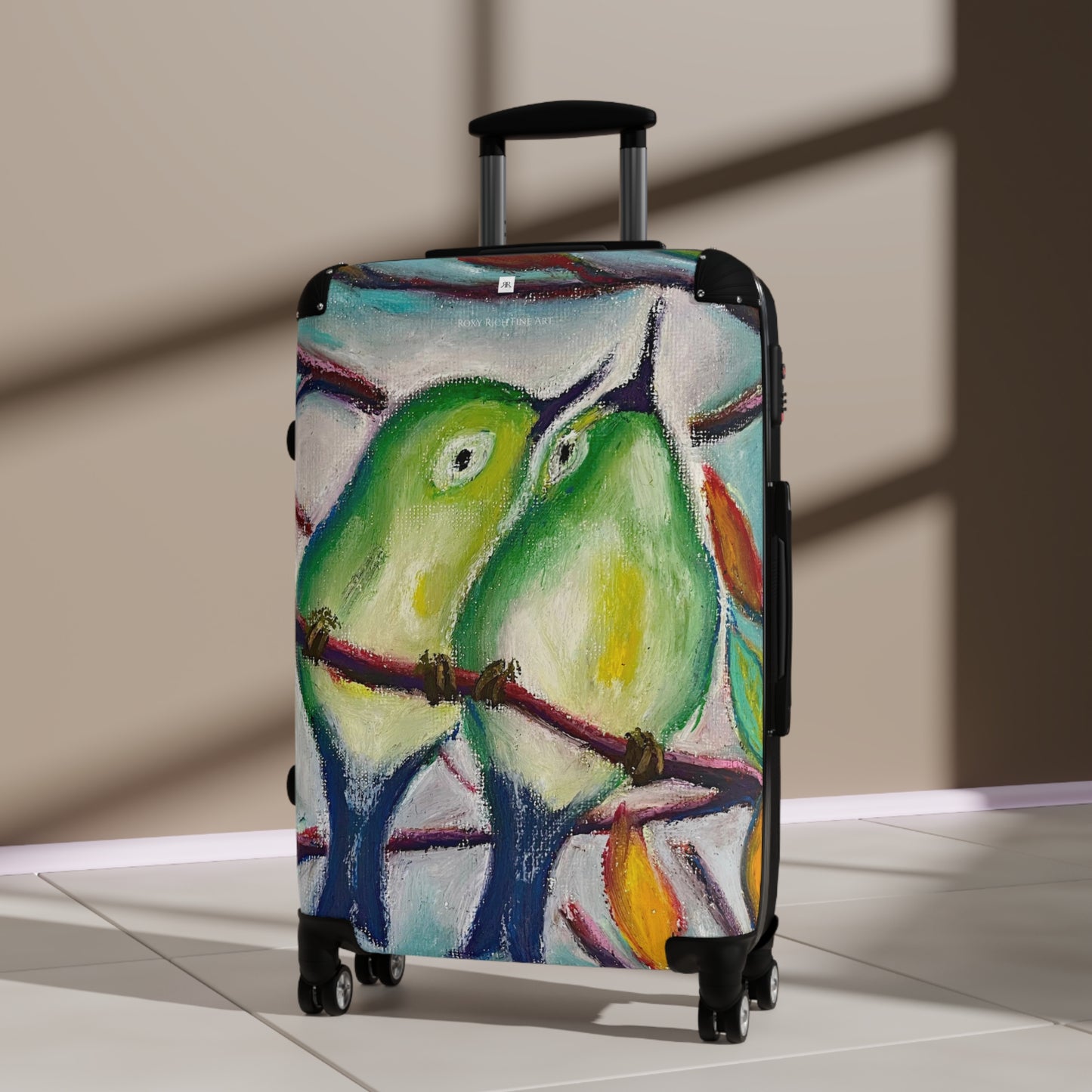 Cuddling Warblers Carry on Suitcase