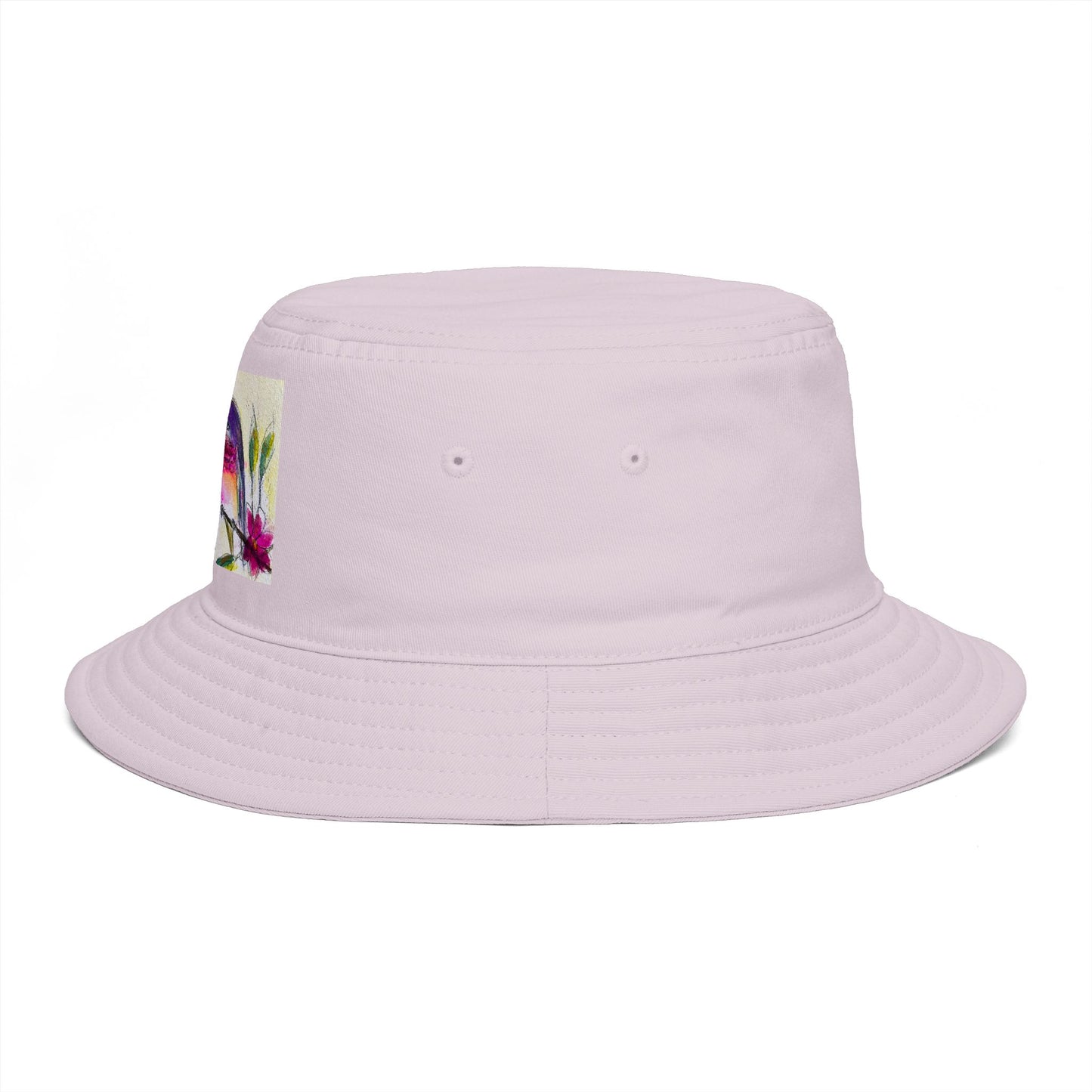Roxy Rich Fine Art -Flutter Pause Hummingbird- Bucket Hat — Stylish Durable Travel Hat