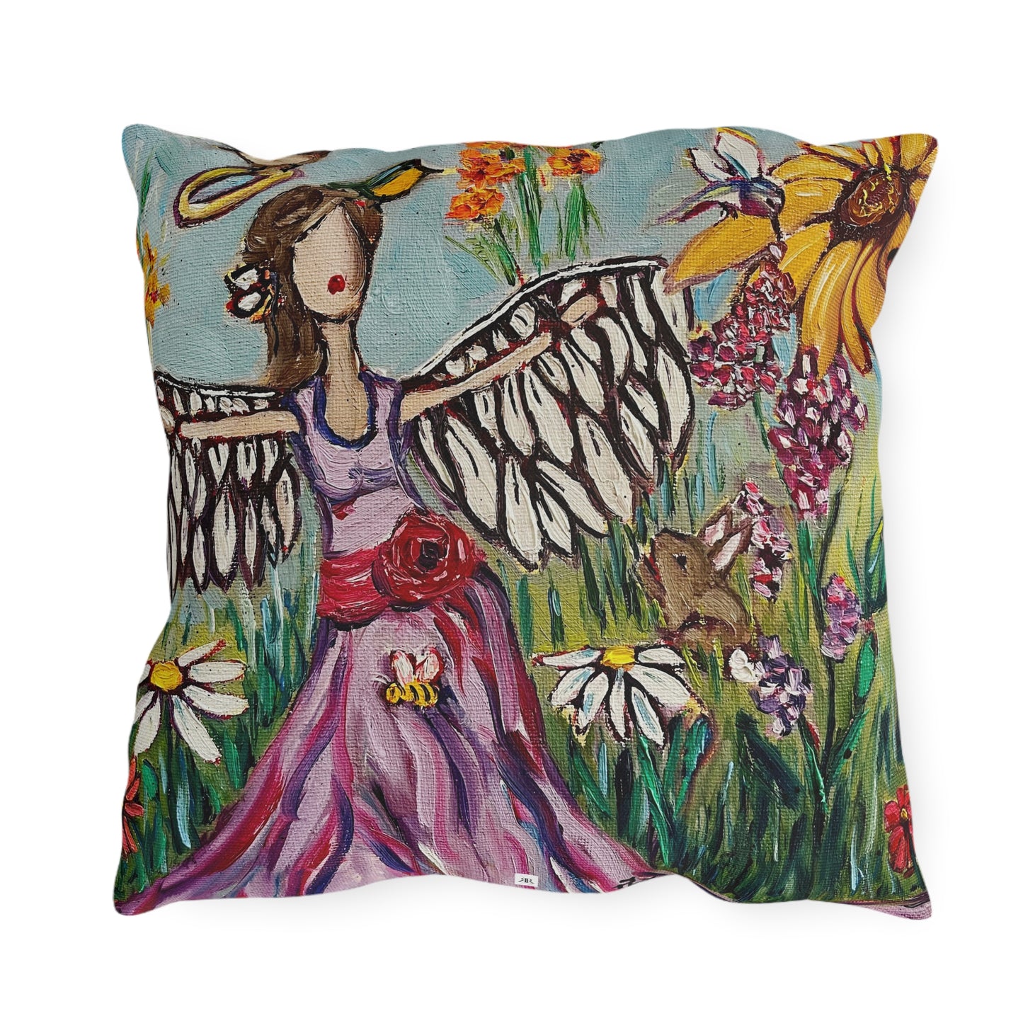 Garden Angel Outdoor Pillows