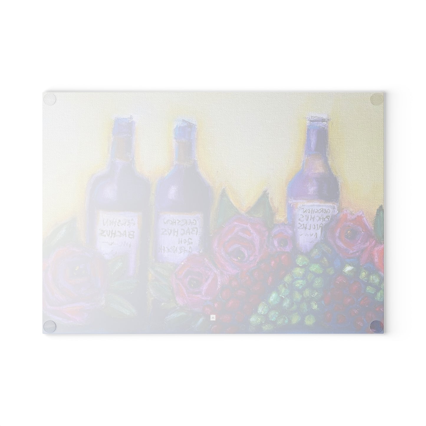 GBV Wine and Roses Glass Cutting Board