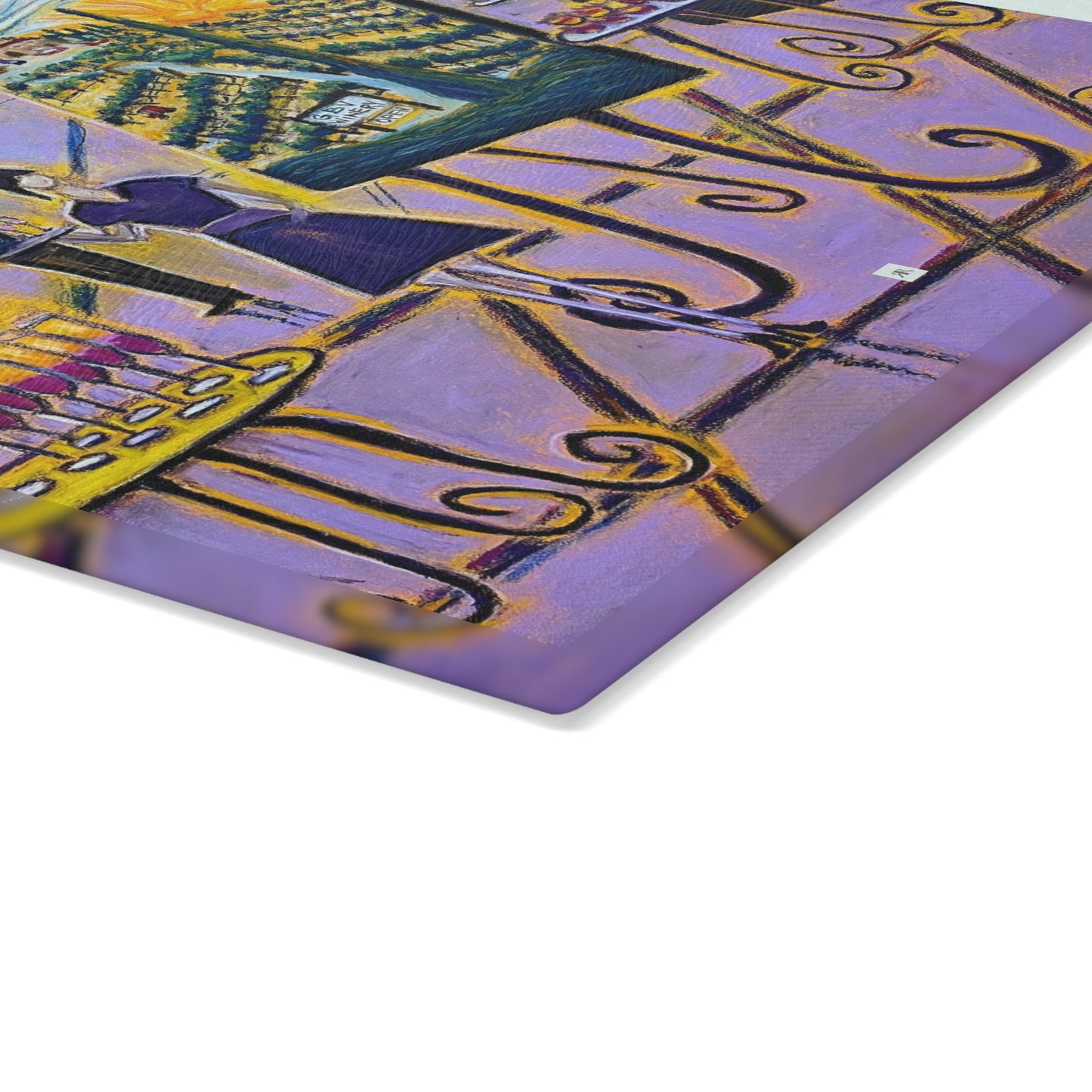 Glass Cutting Board-Corbeaux-Wine and Art After Dark